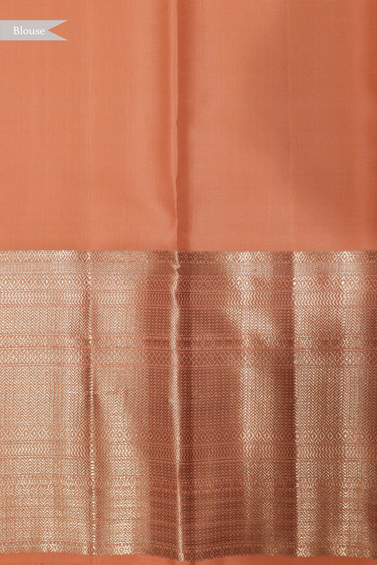 Peach Kanchivaram Silk Saree
