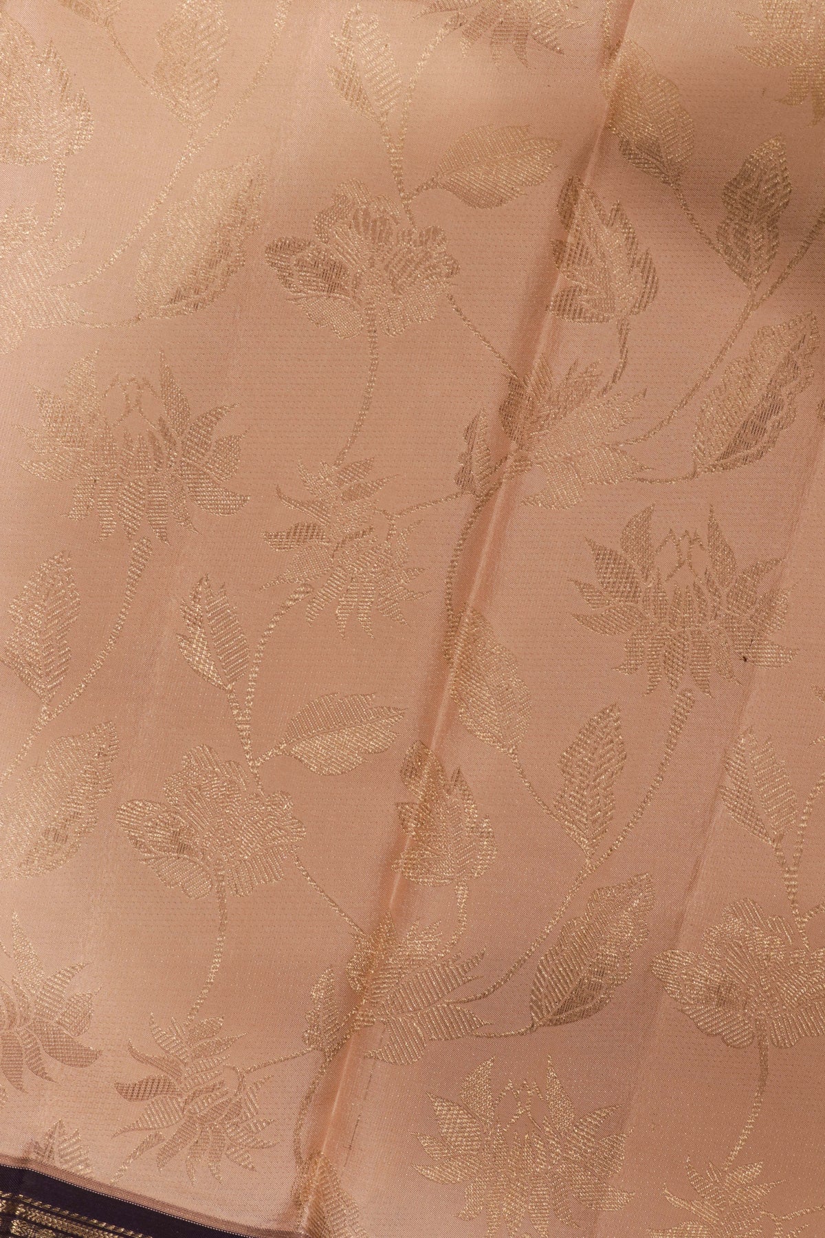 Peach Kanchivaram Silk Saree
