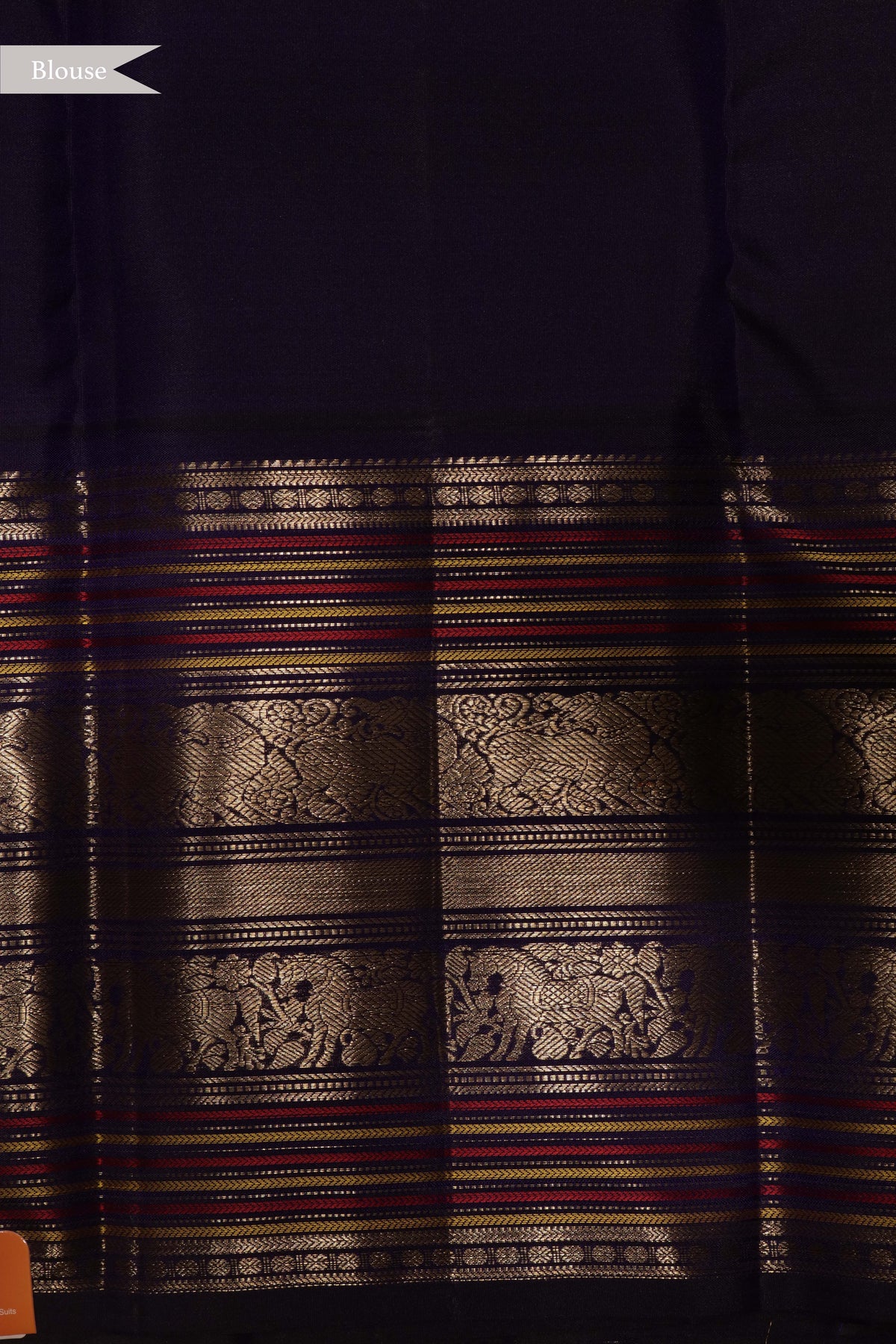 Peach Kanchivaram Silk Saree