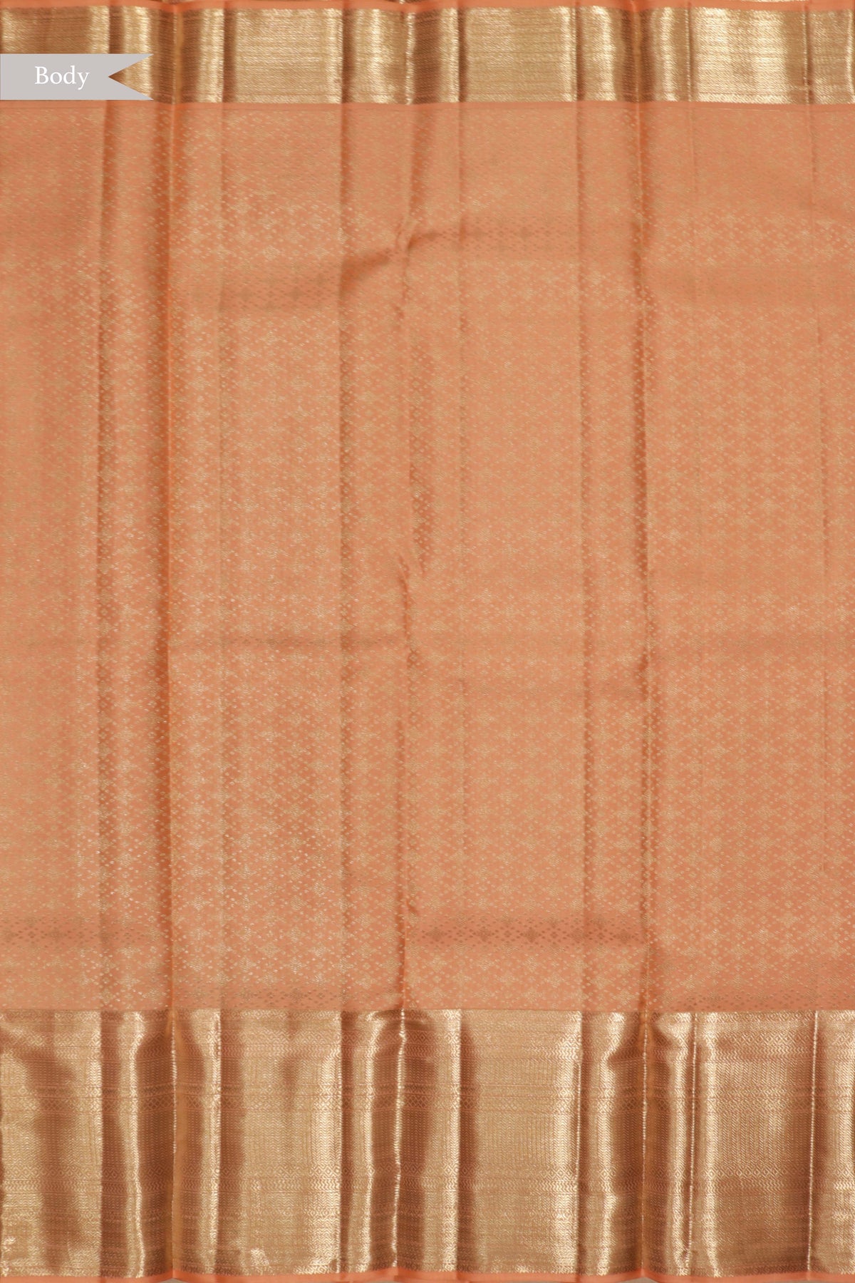 Peach Kanchivaram Silk Saree