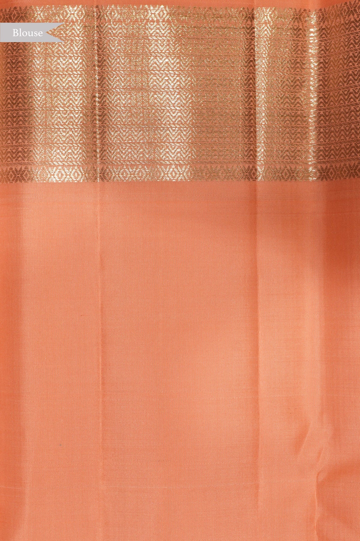 Peach Kanchivaram Silk Saree