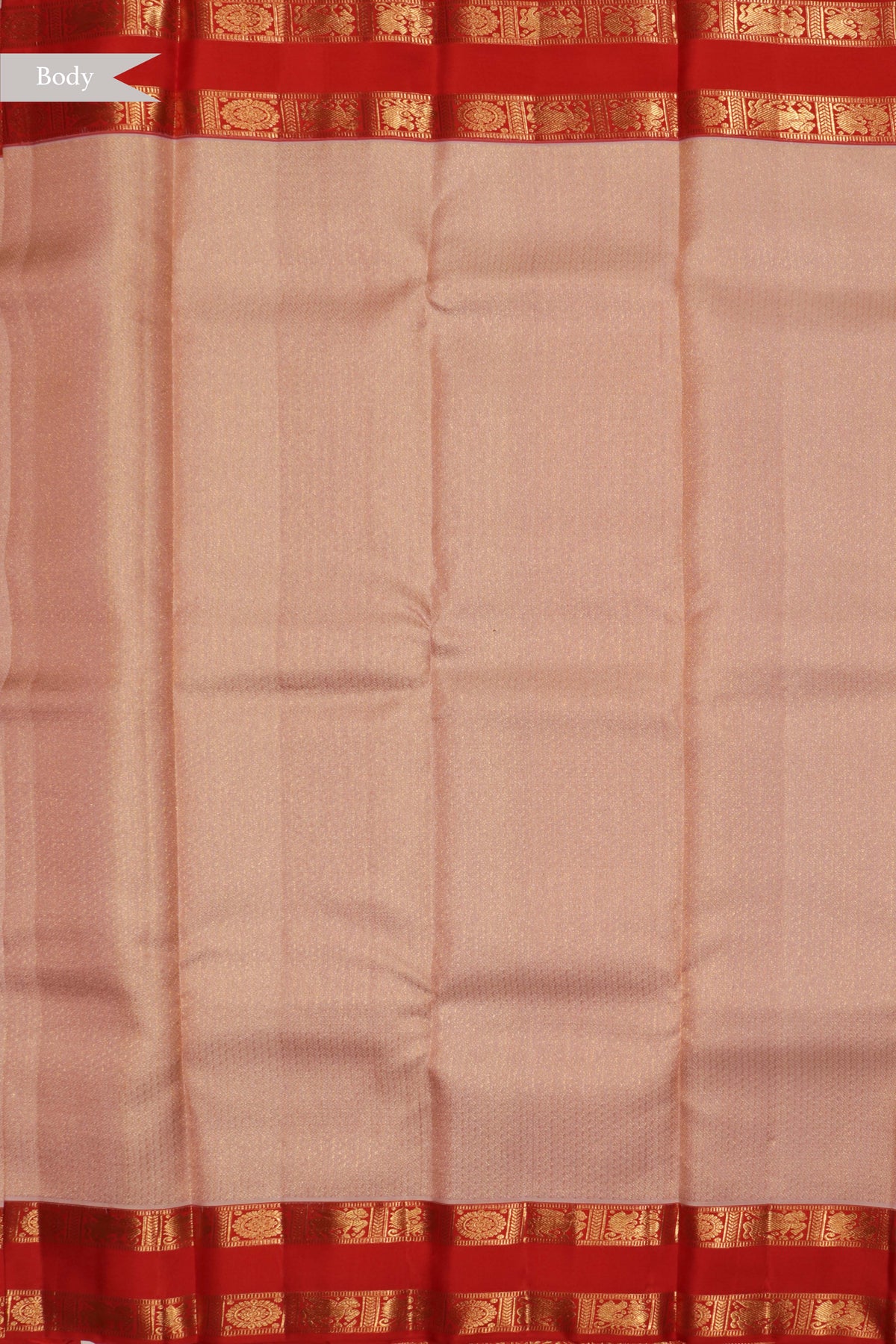 Mauve Pink Kanchivaram Silk Rettapettah Saree