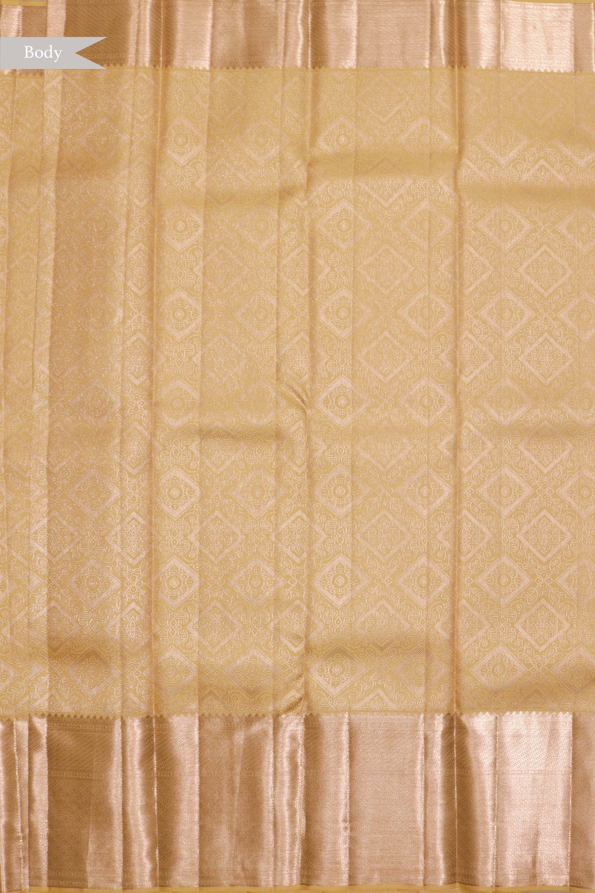Lime Yellow Kanchivaram Silk Saree