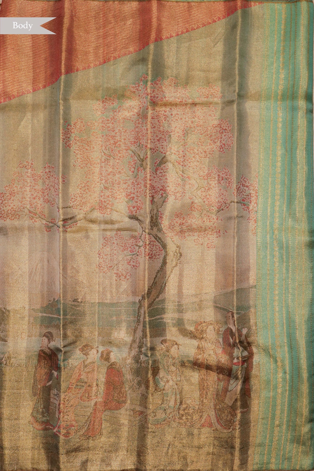 Multicolor Kanchivaram Tissue Saree