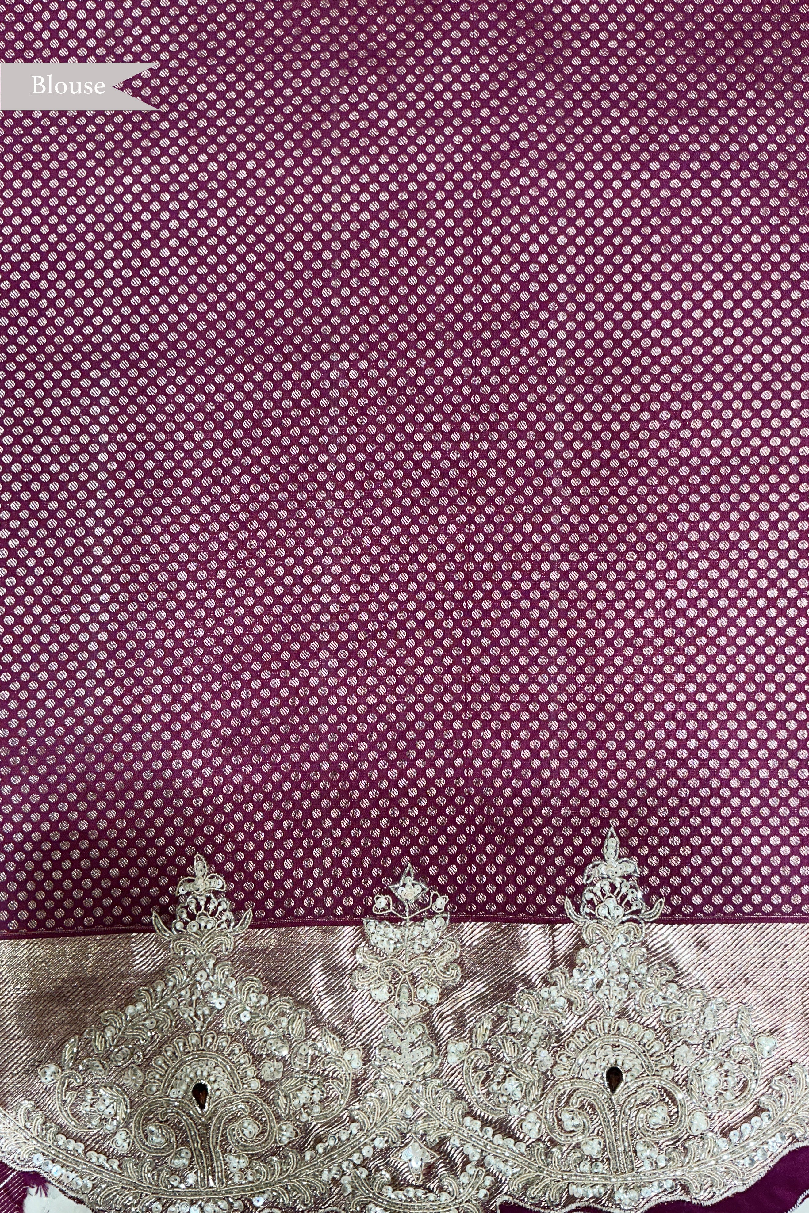 Dark Purple Kanchivaram Silk Saree