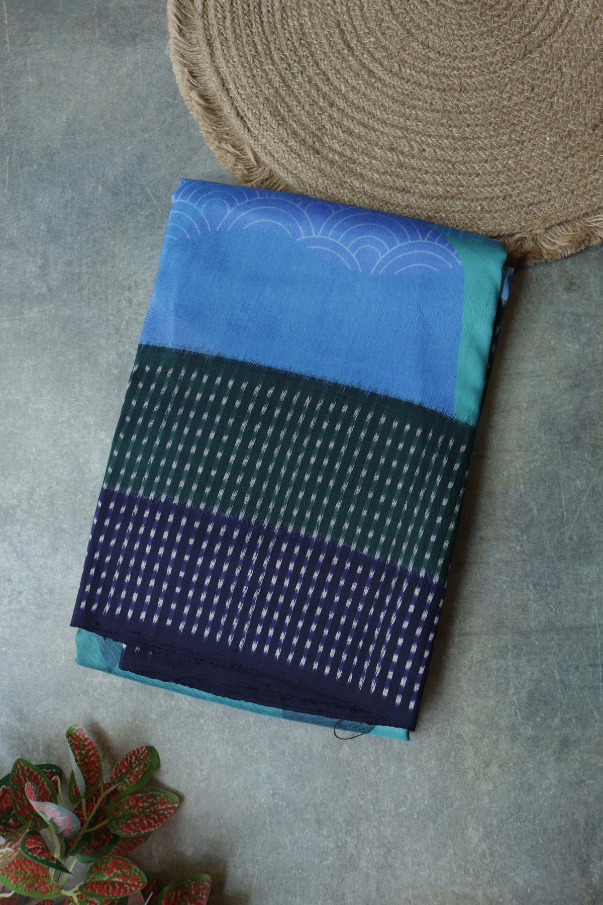 Blue Patola Silk Saree