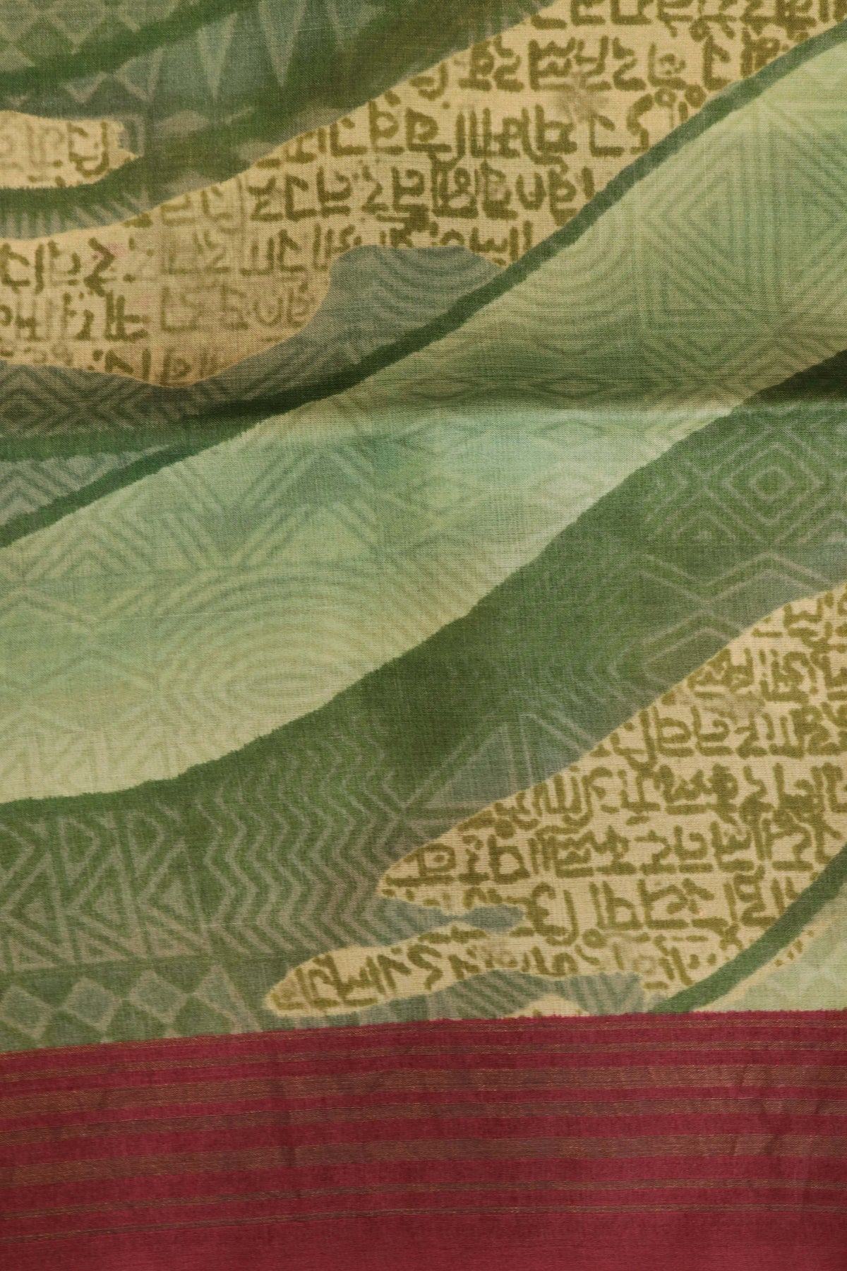 Green Soft Tussar Silk Saree