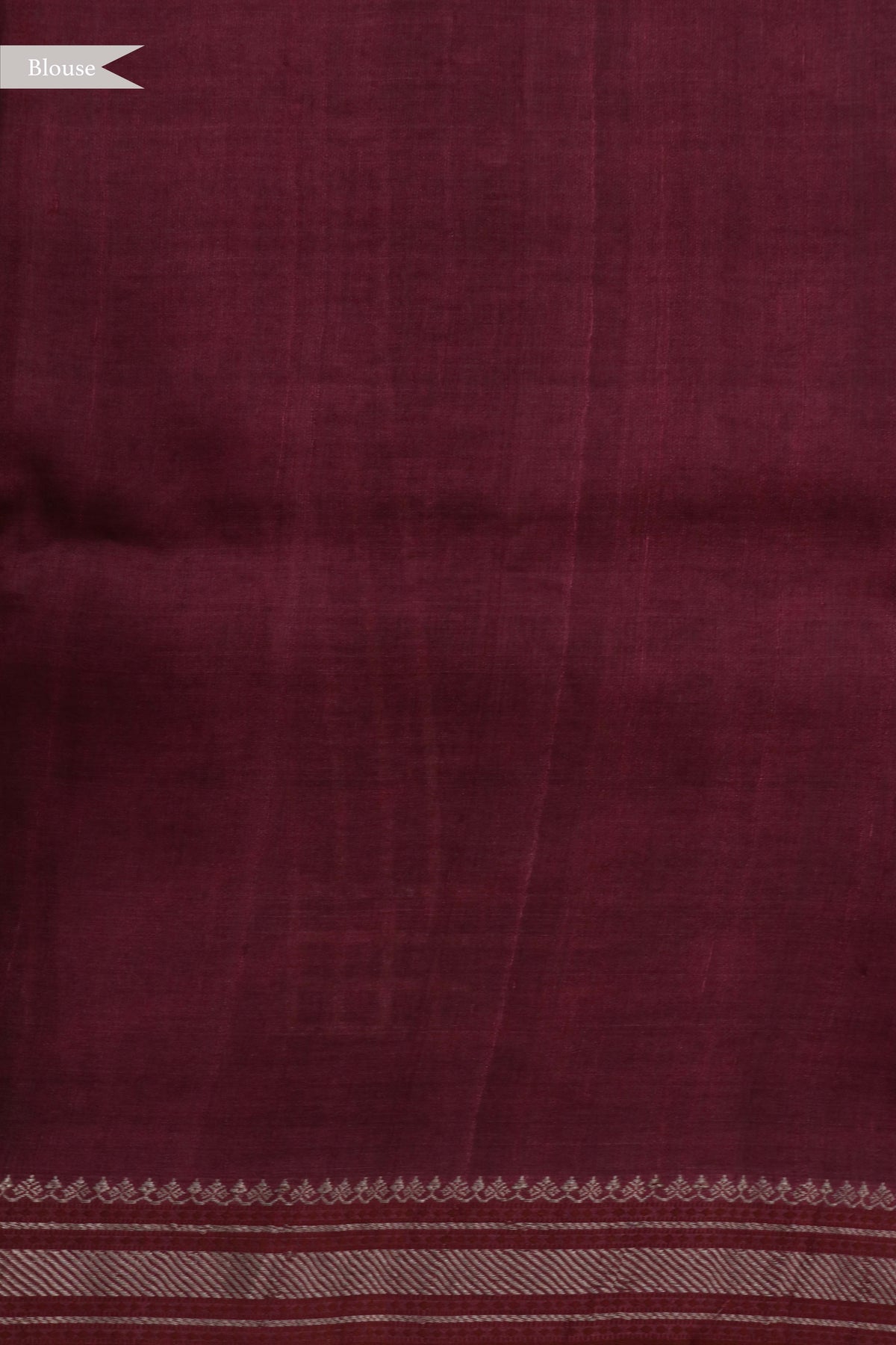 Wine Purple Tussar Silk Saree with Zari Border - Mokshaa