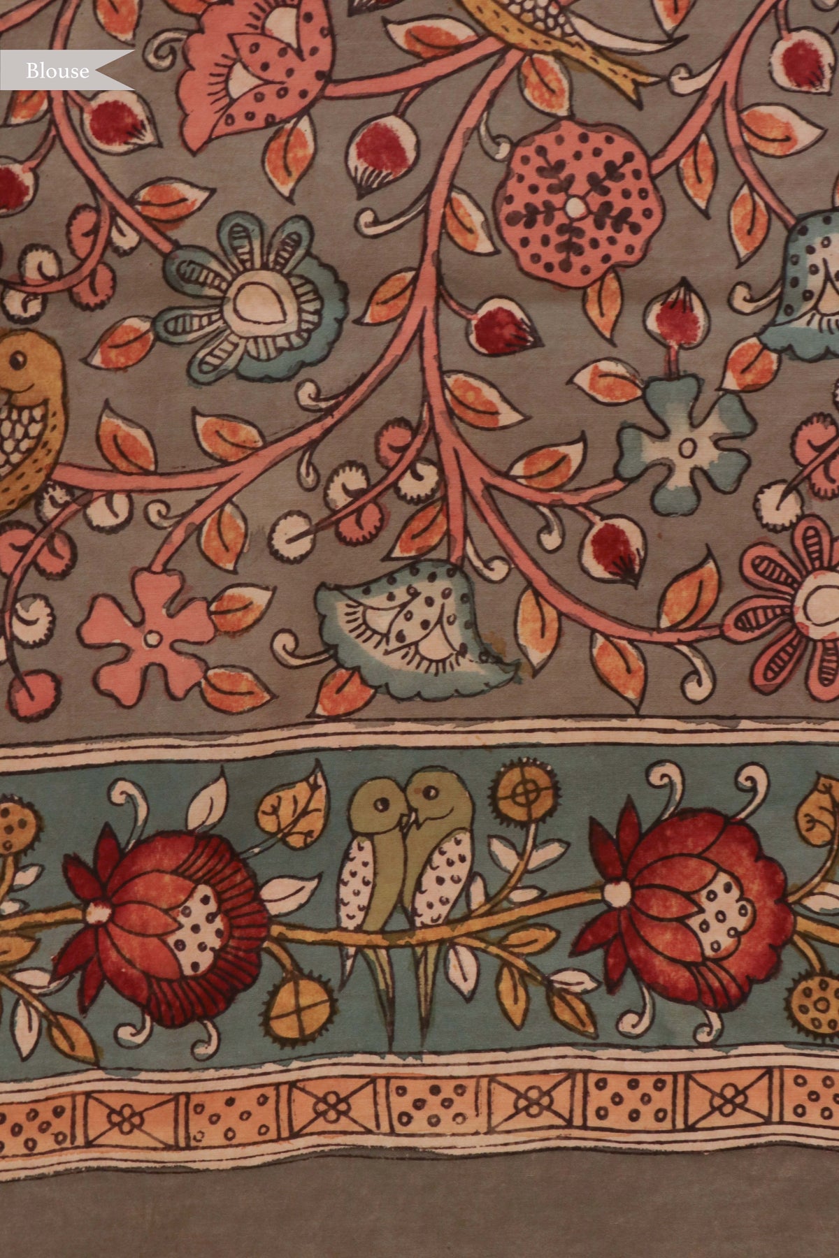 Rose Pink Tussar Silk Saree