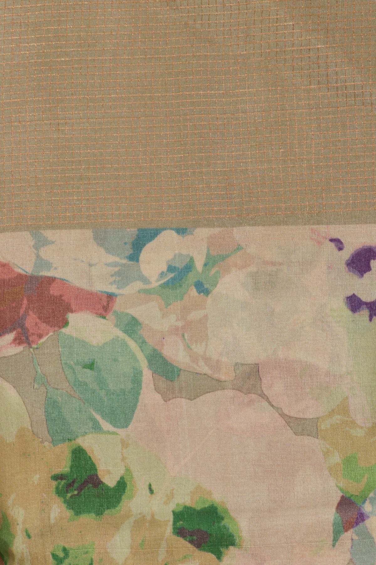 Sage Green Soft Tussar Silk Saree - Mokshaa