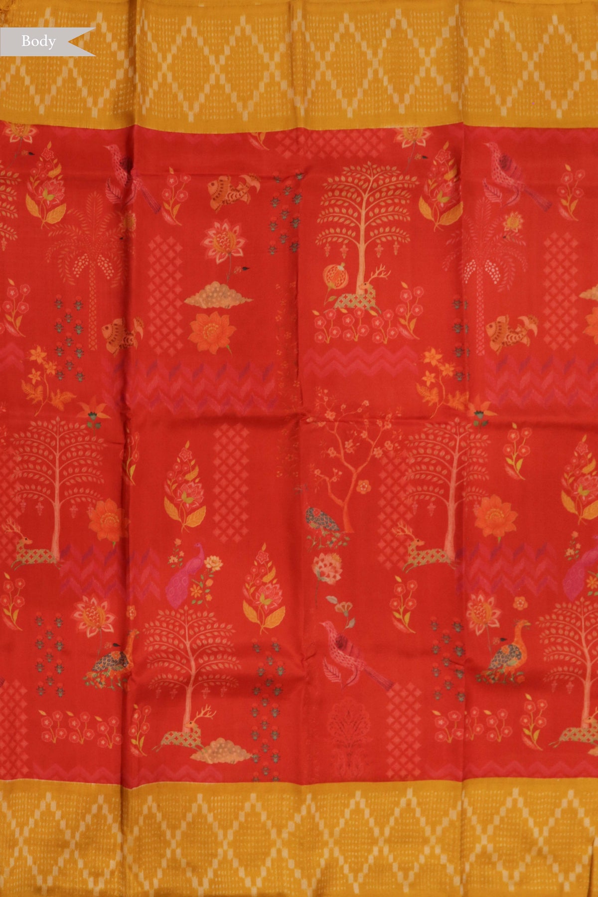 Red Patola Silk Saree