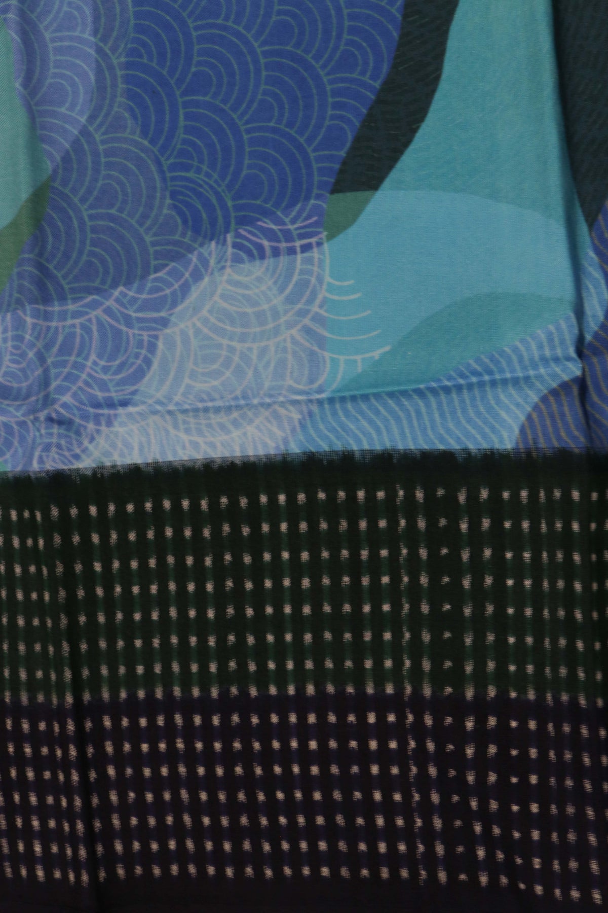Blue Patola Silk Saree