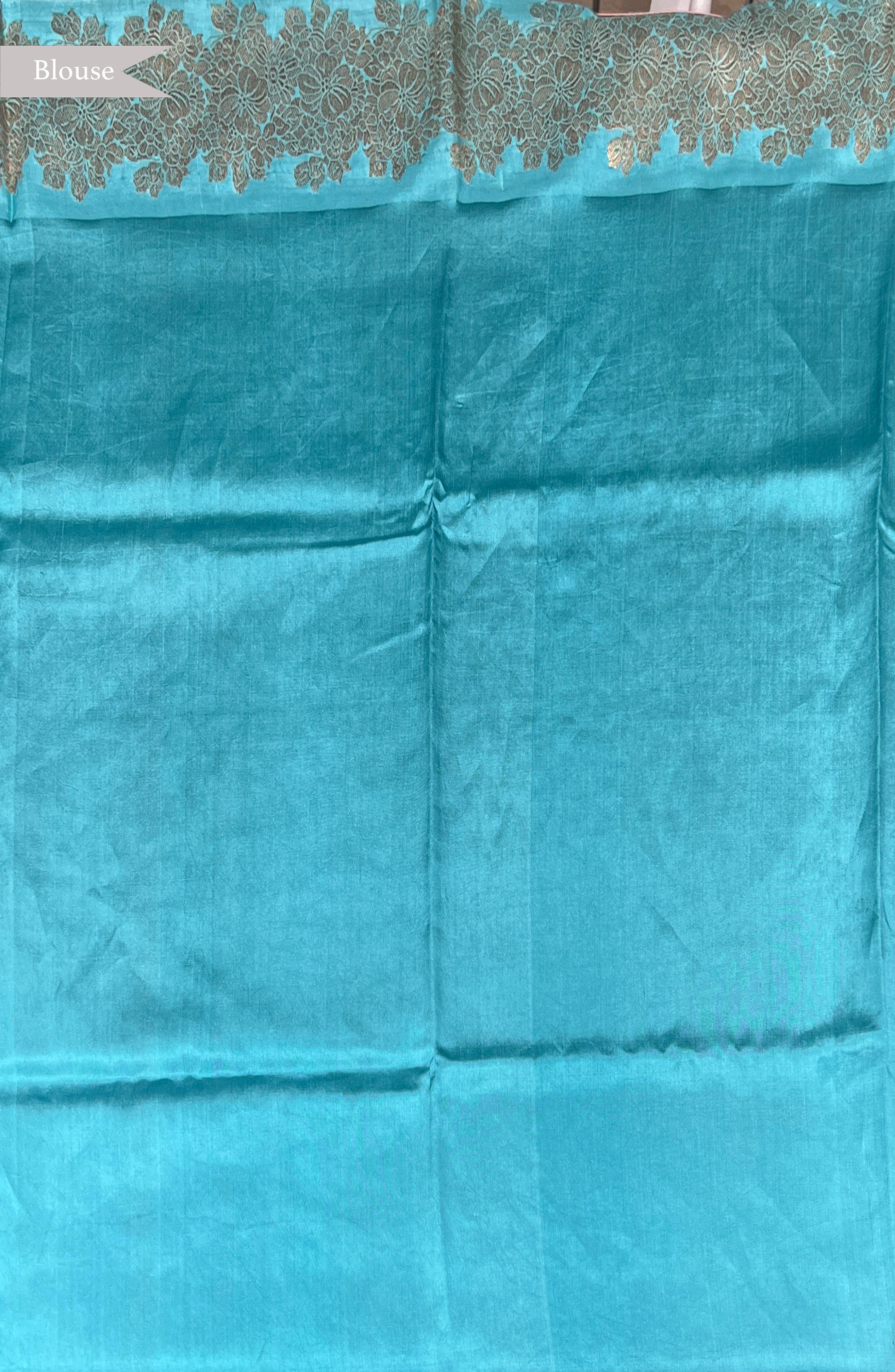 Light Blue Banarasi Chanderi Silk Saree