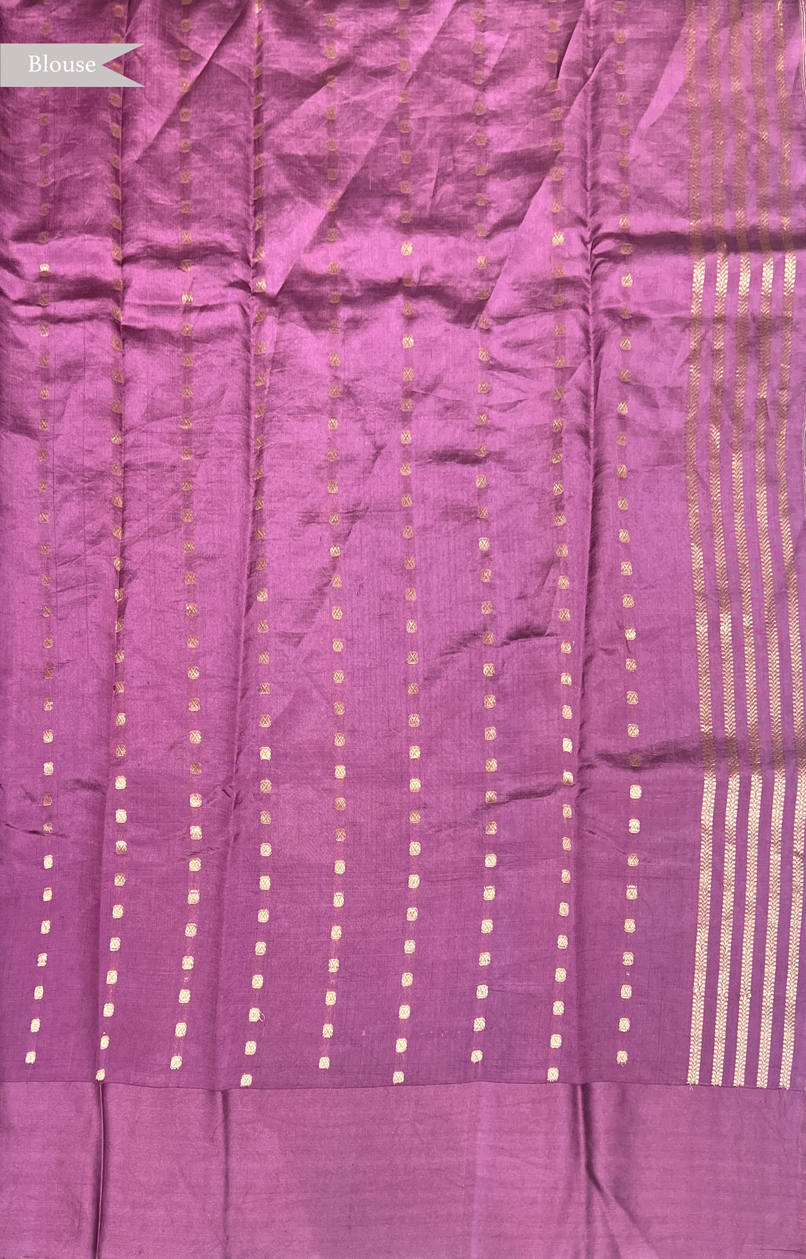 Dusty Pink Banarasi Chanderi Silk Saree