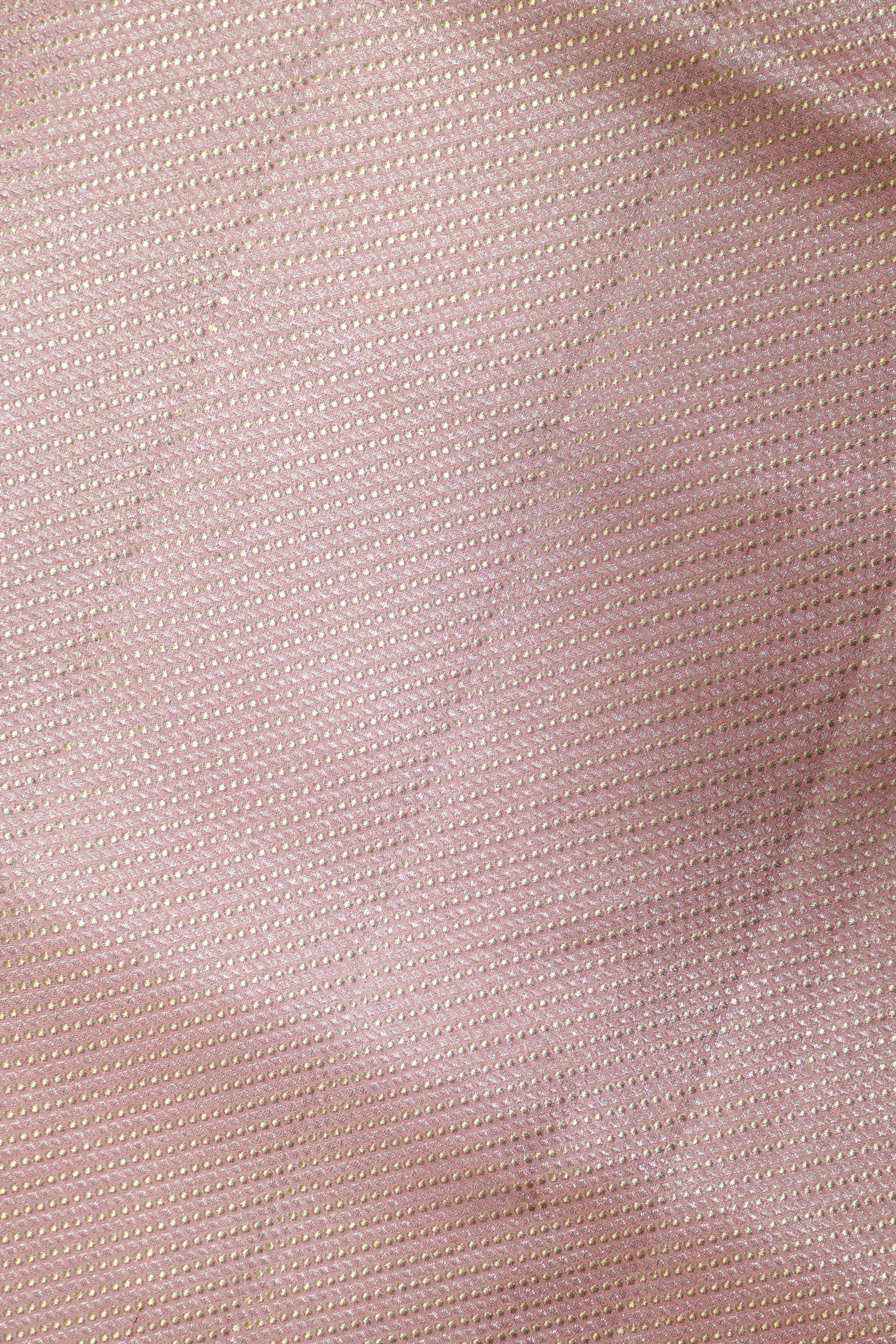 Peach Kanchipuram Tissue Silk Saree with Figure Border - Mokshaa