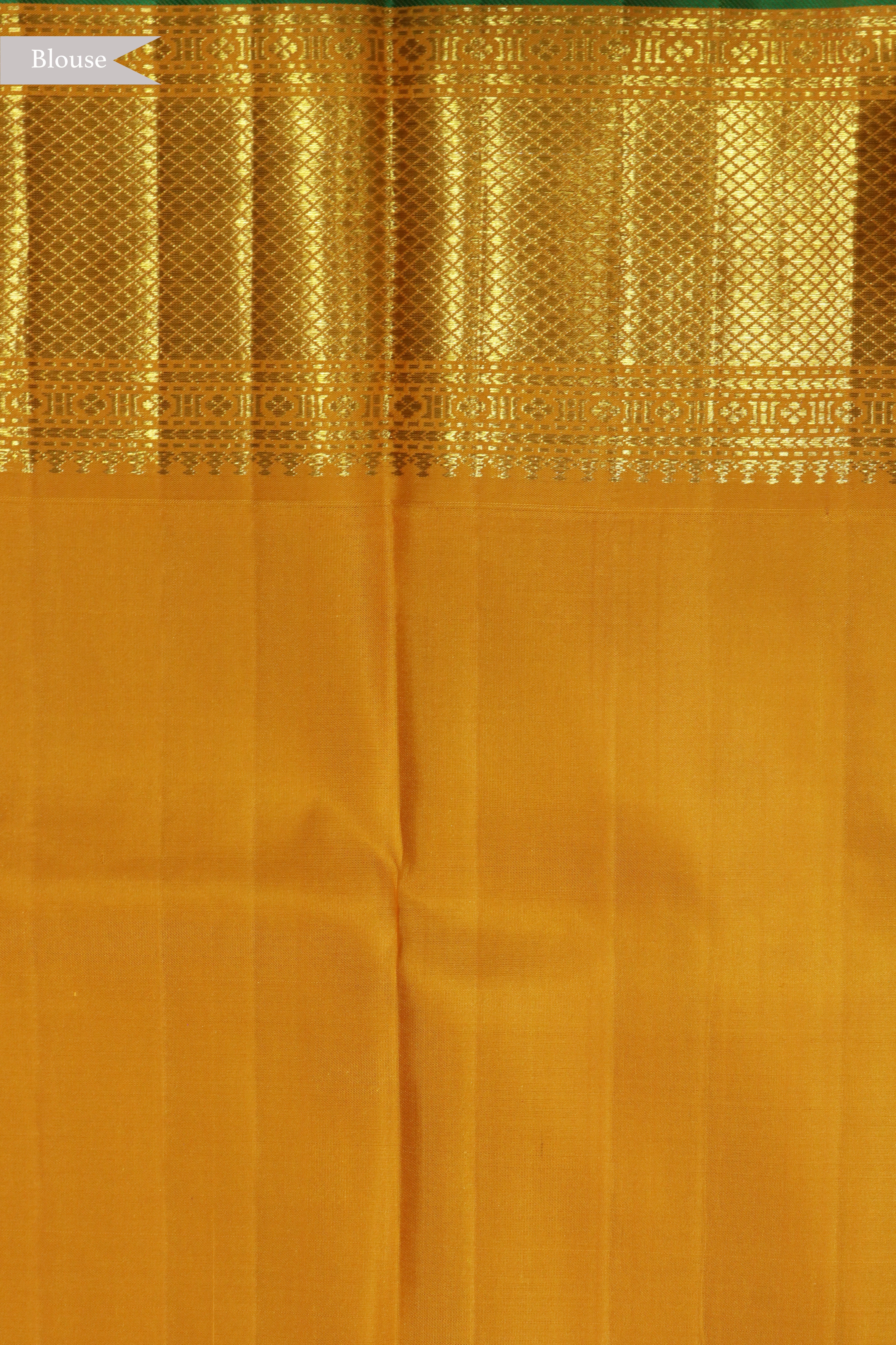 Yellow Kanchivaram Silk Saree