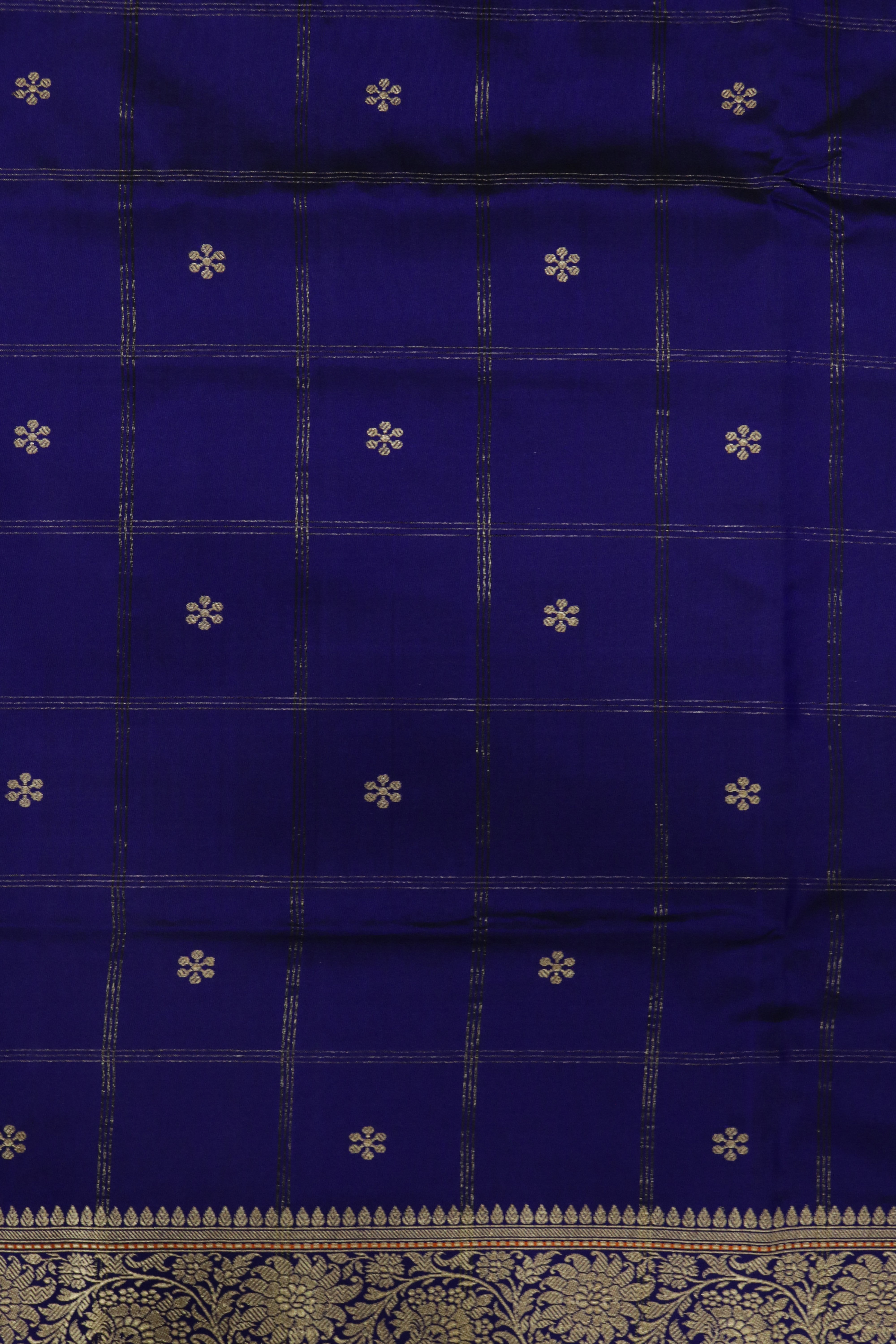 Royal Blue Banarasi Silk Saree