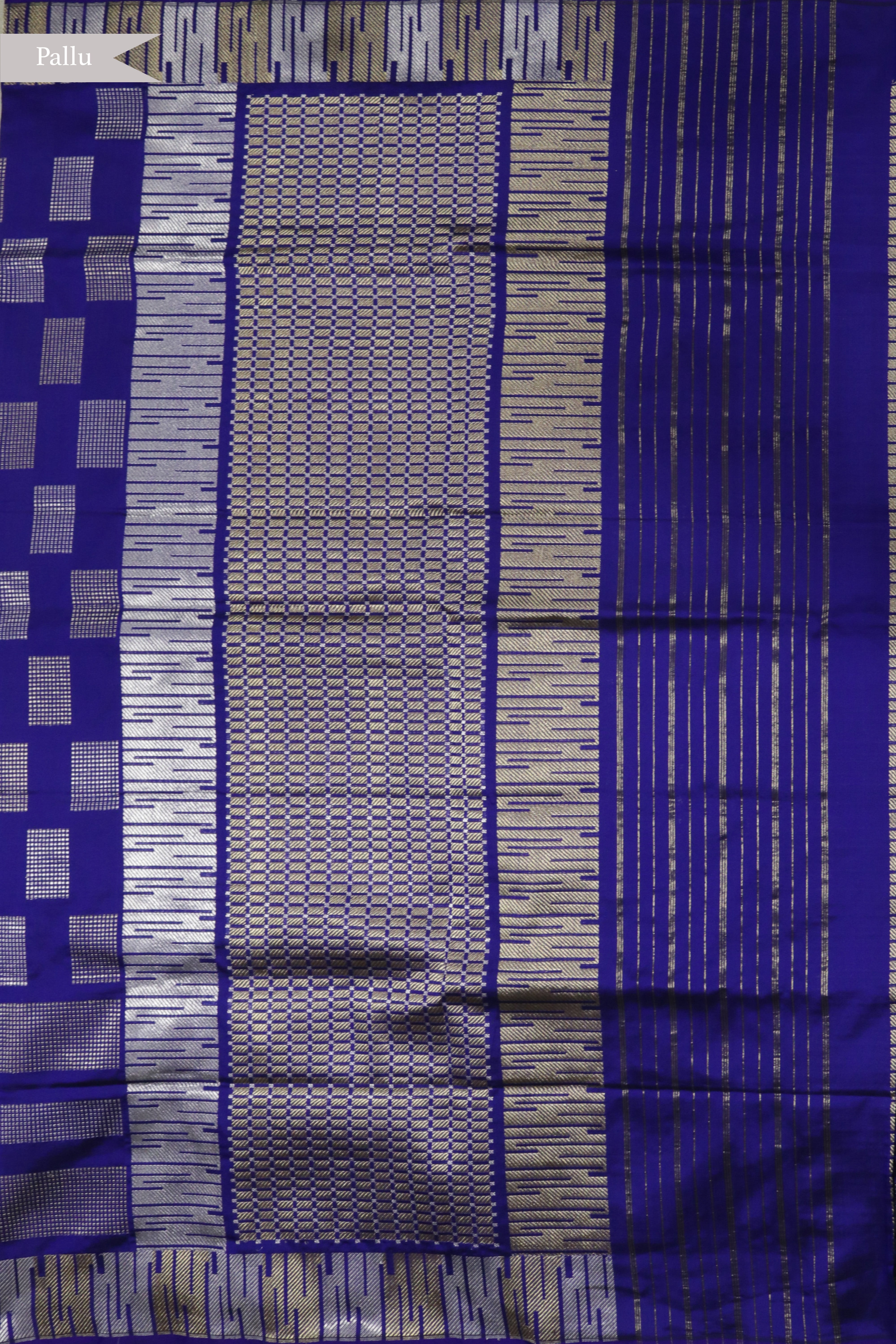 Royal Blue Banarasi Silk Saree