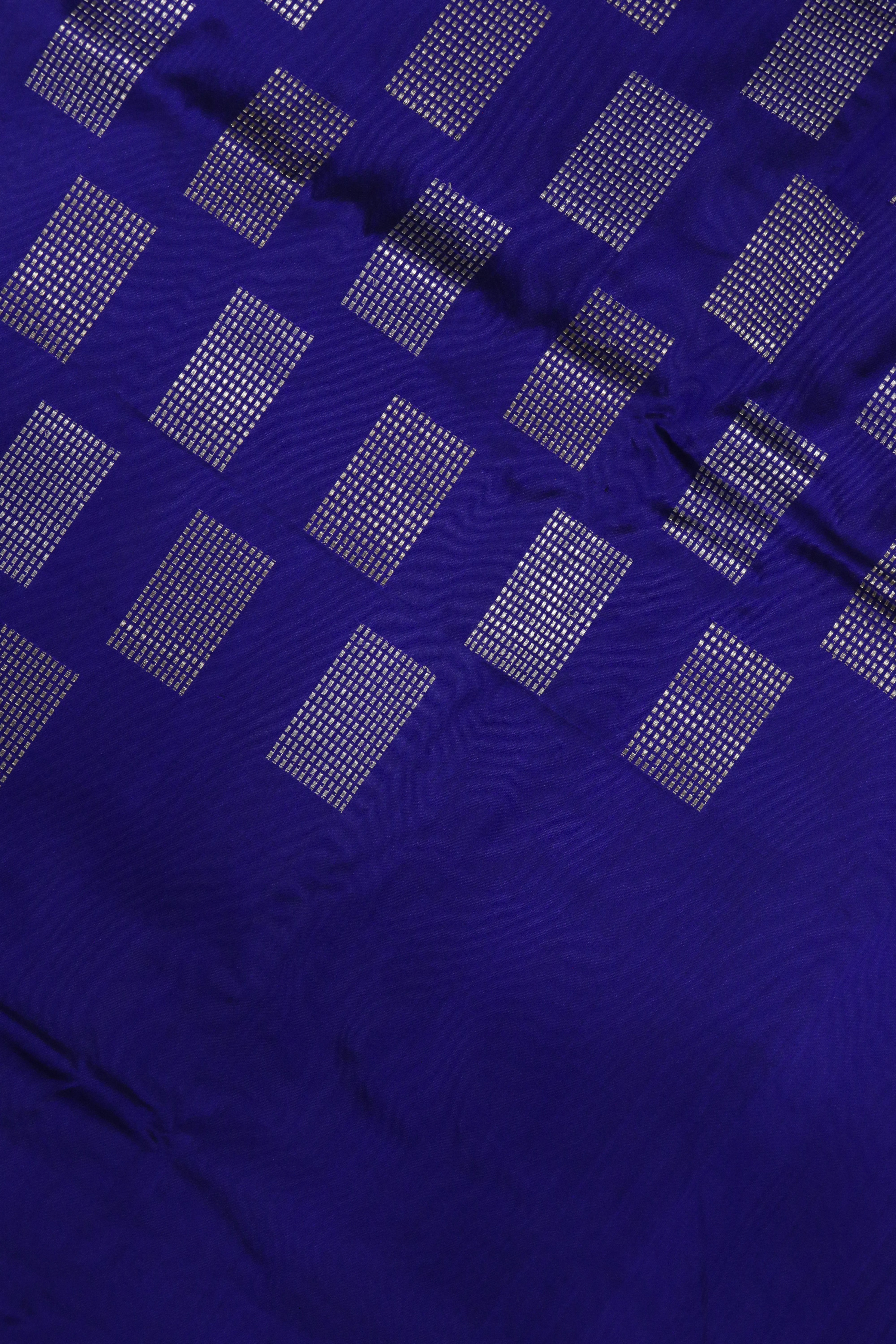 Royal Blue Banarasi Silk Saree