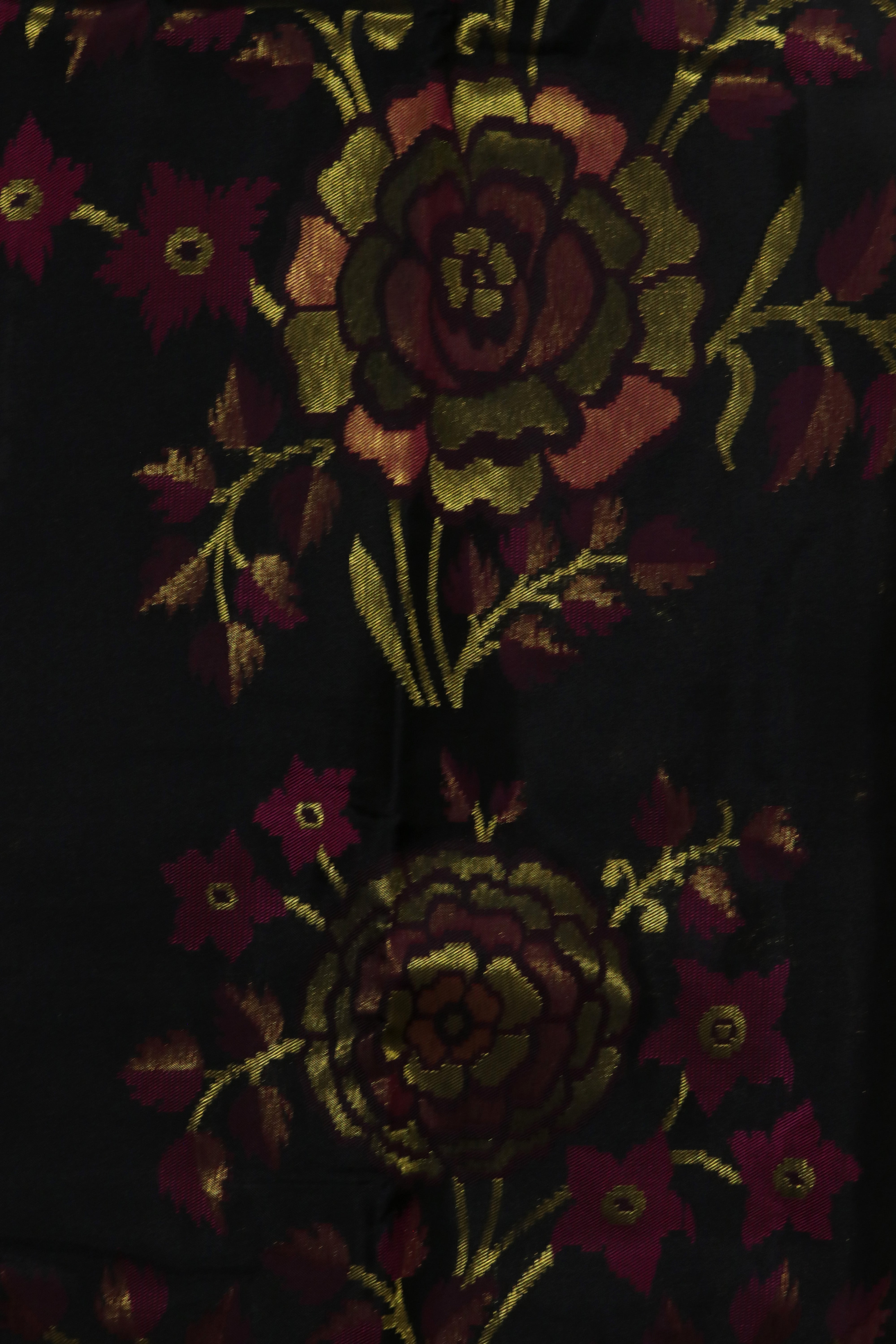 Black Kanchivaram Silk Saree