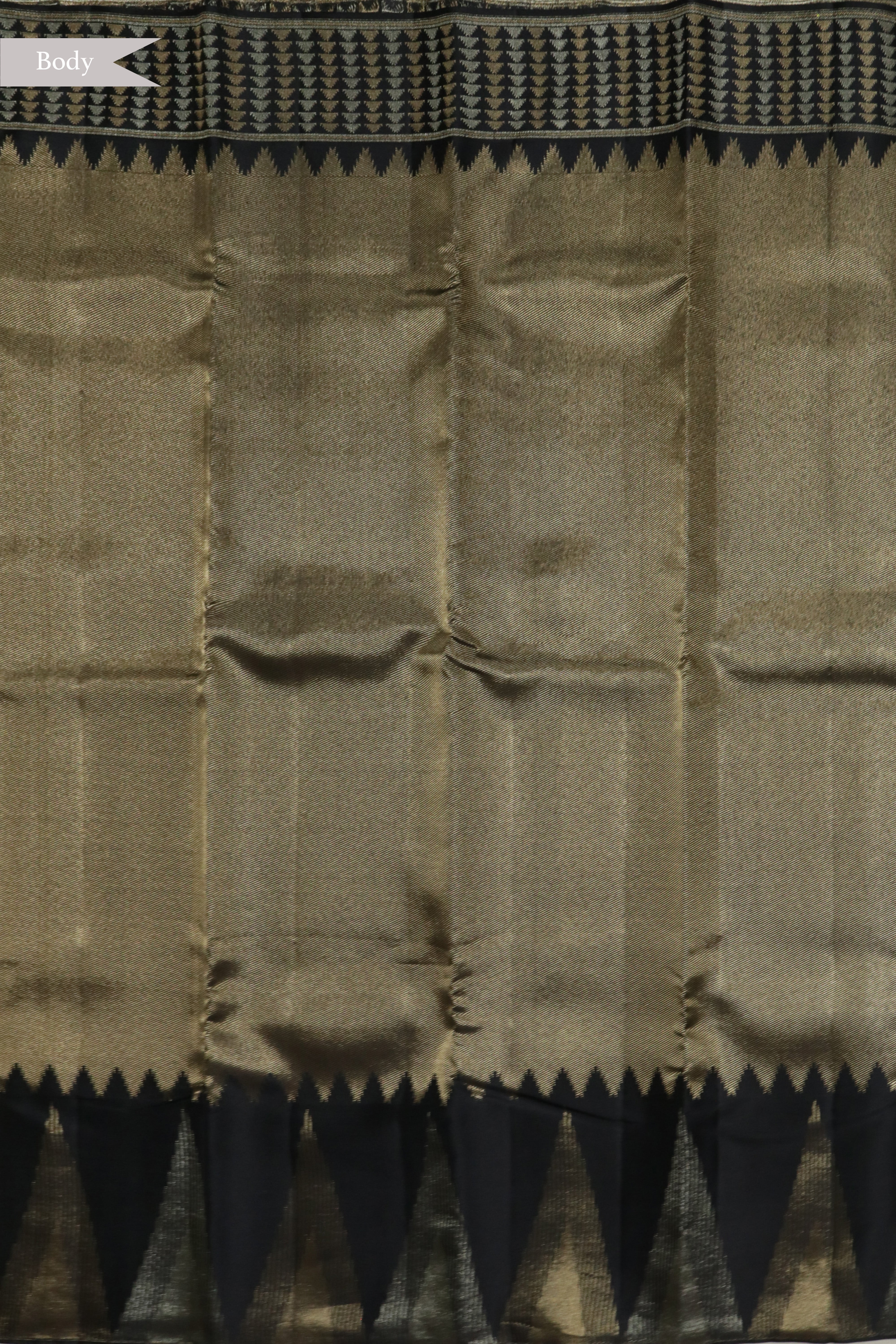 Black Kanchivaram Silk Saree