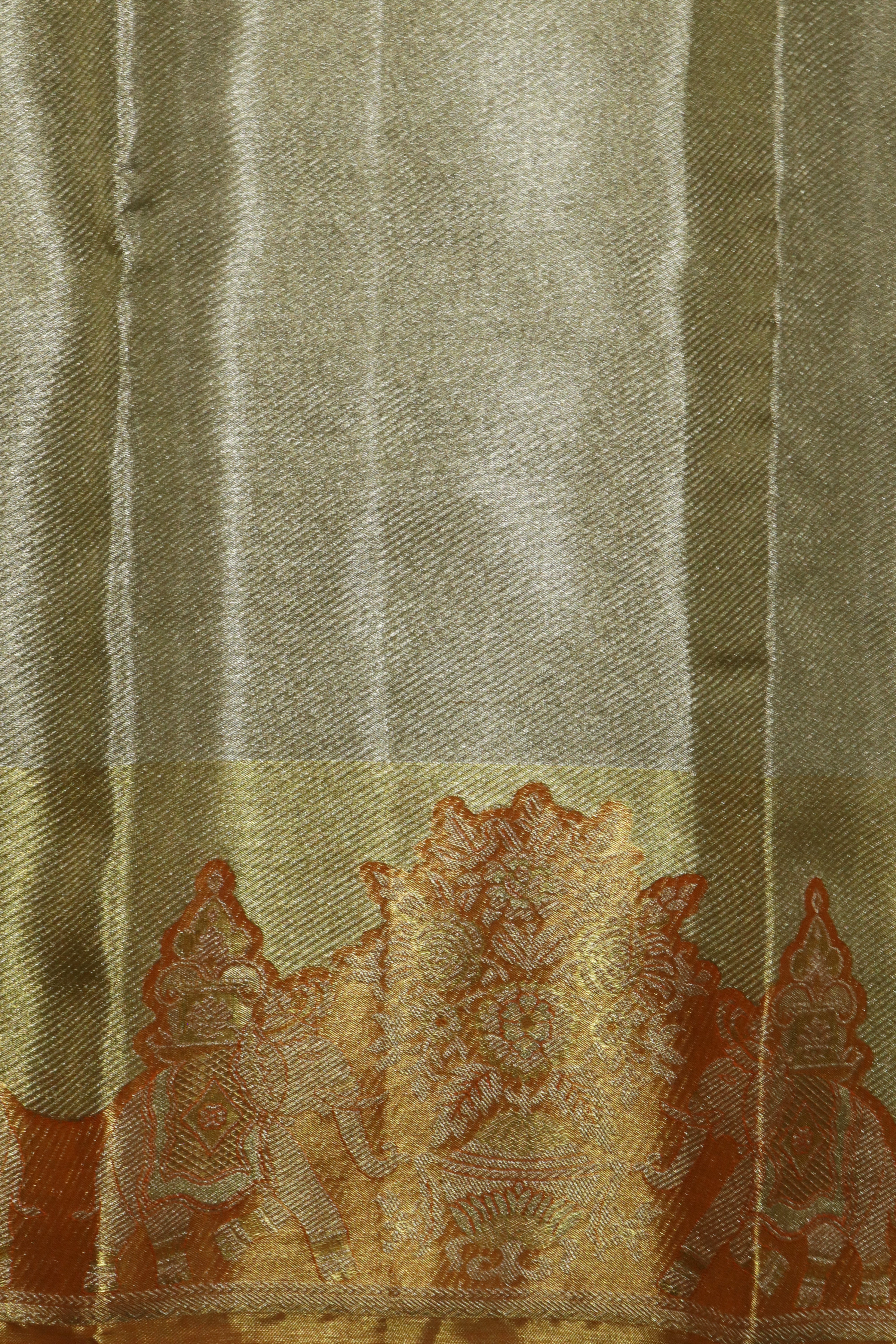 Gold Tissue Kanchivaram Silk Saree