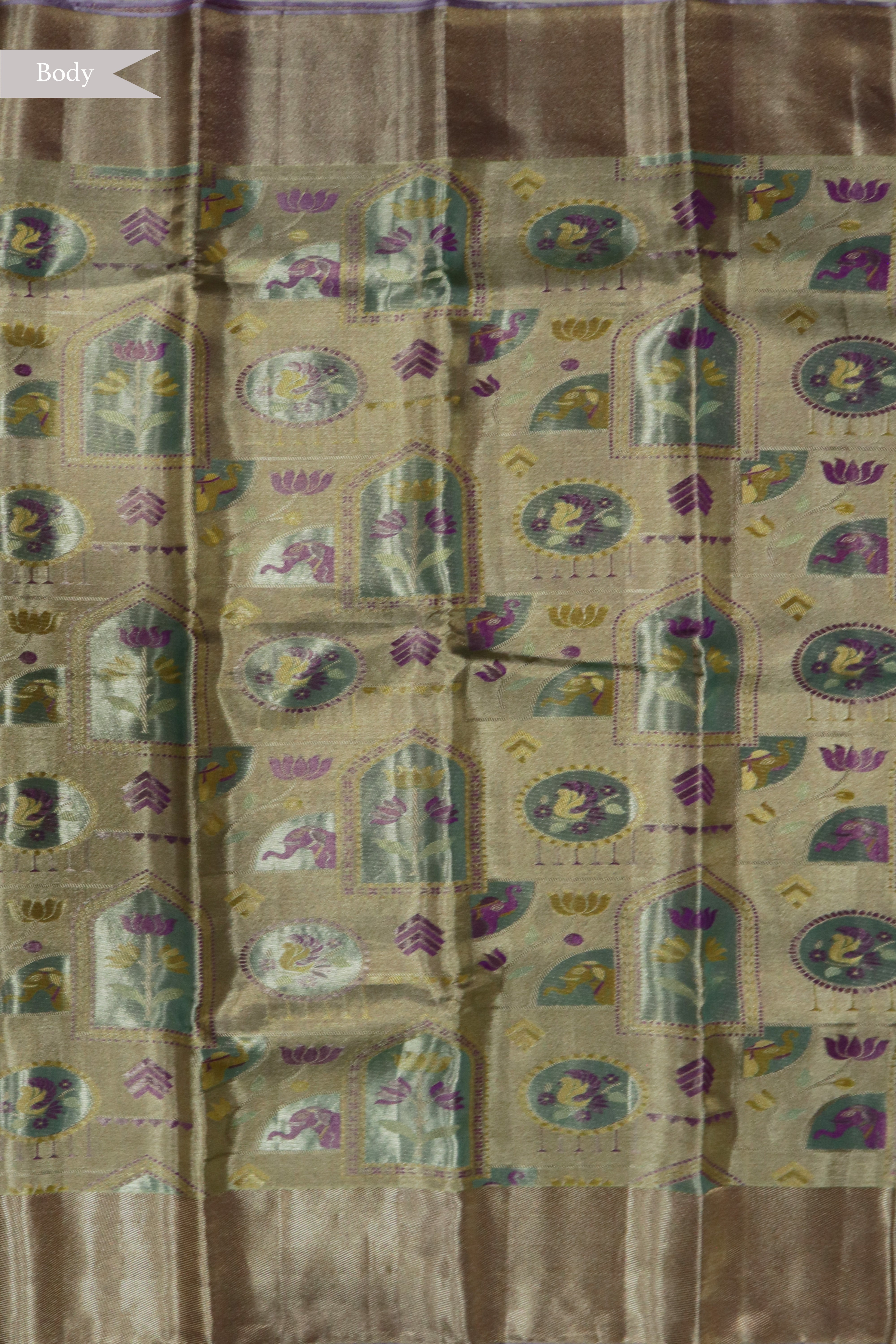 Gold Tissue Kanchivaram Silk Saree
