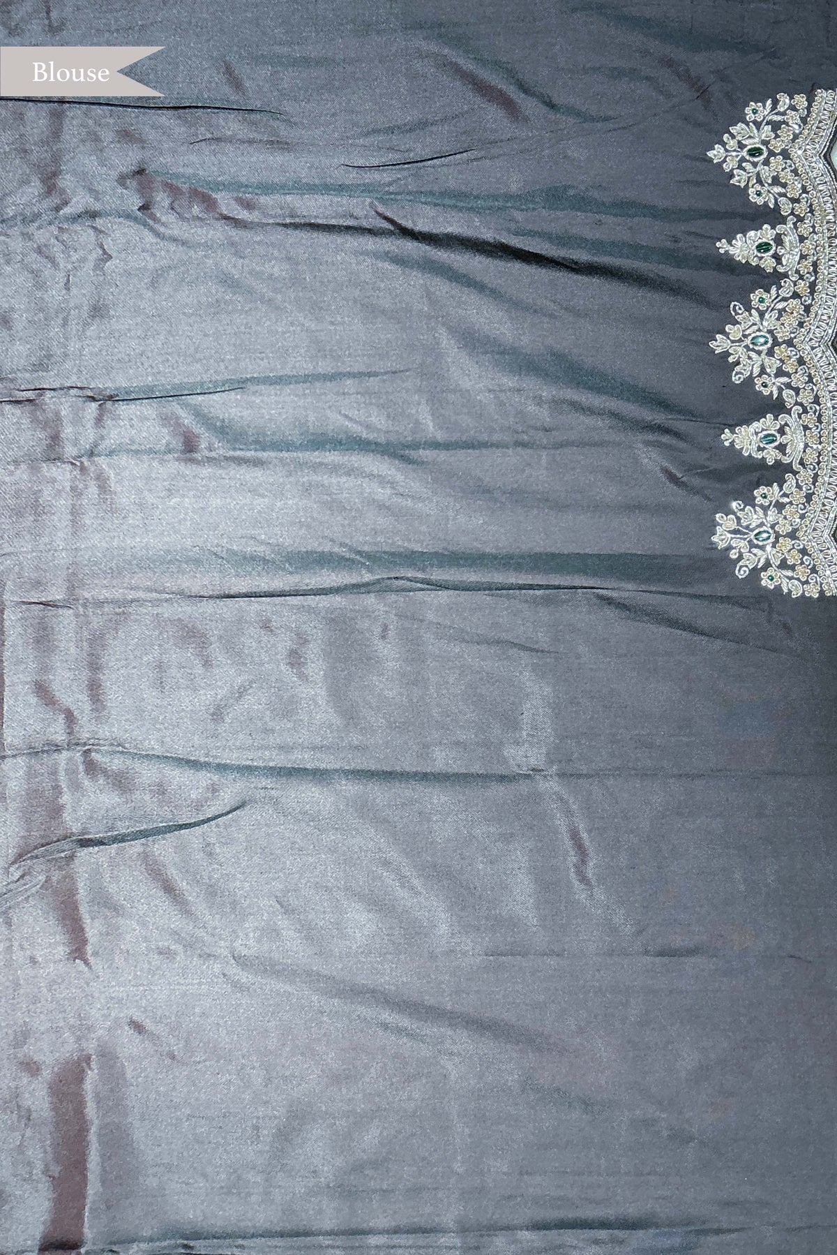 Dark Brown Twill Patola Silk Saree