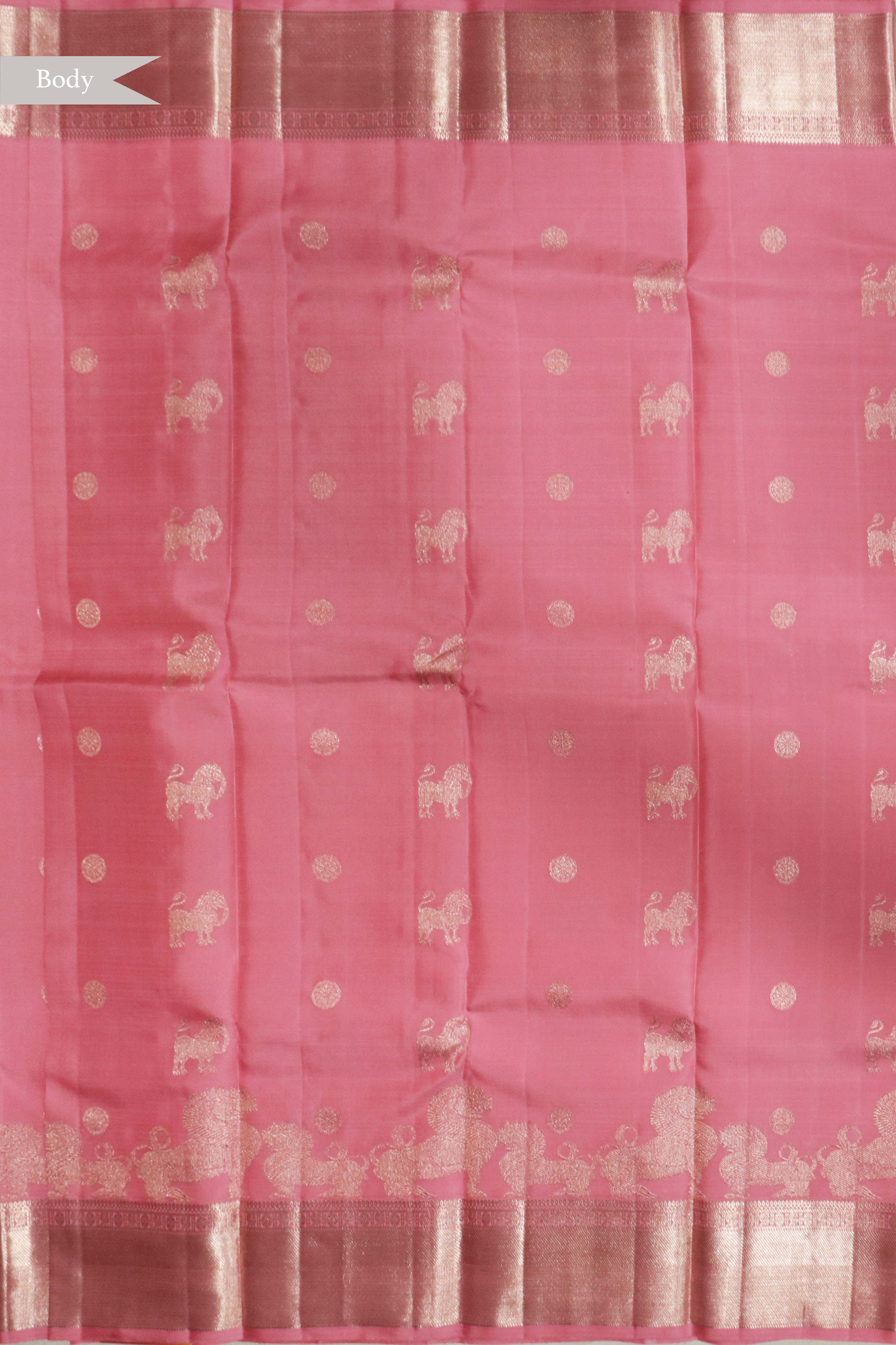 Pink Kanchivaram Silk Saree