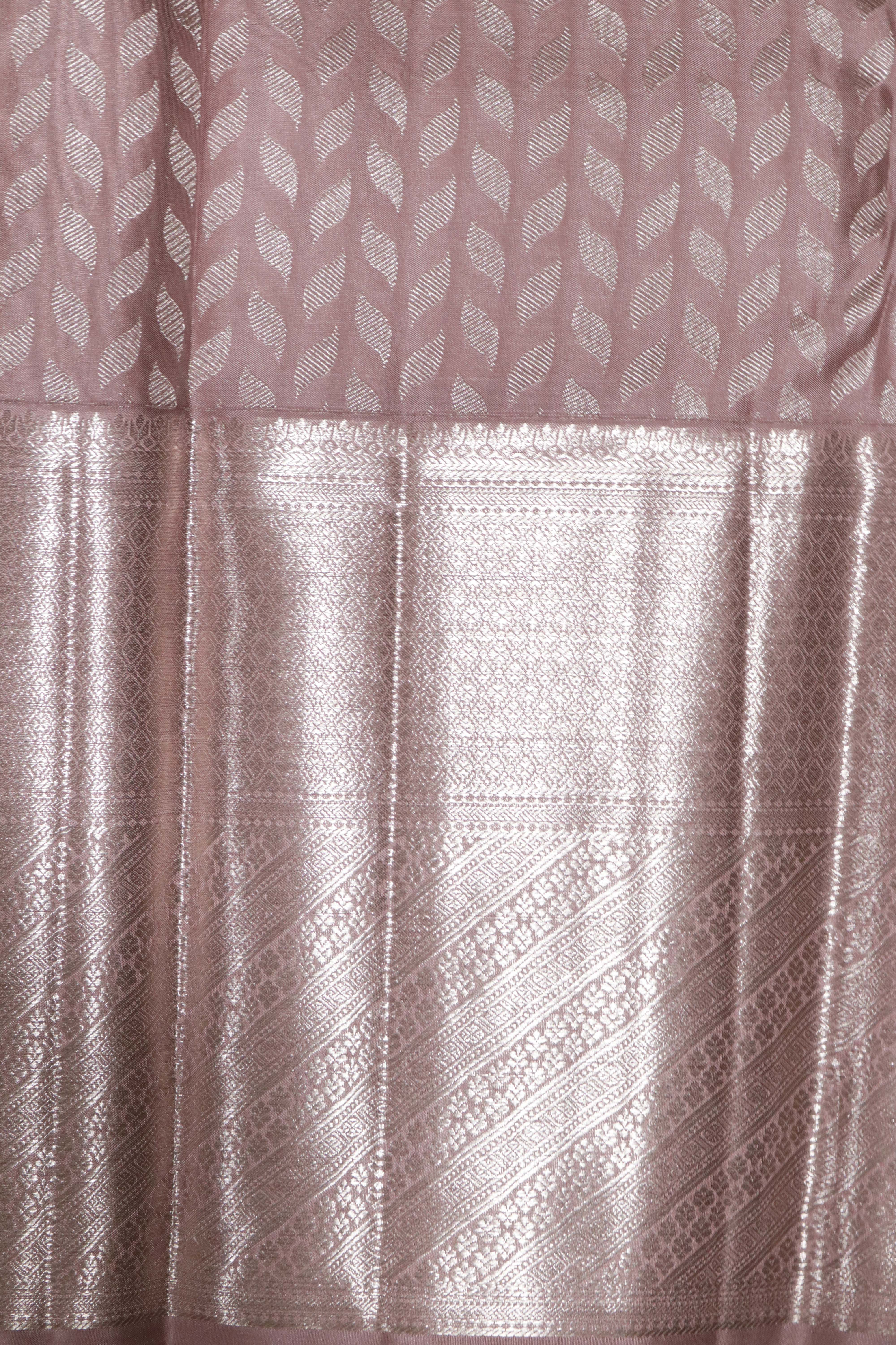 Blush Pink Kanchivaram Silk Saree