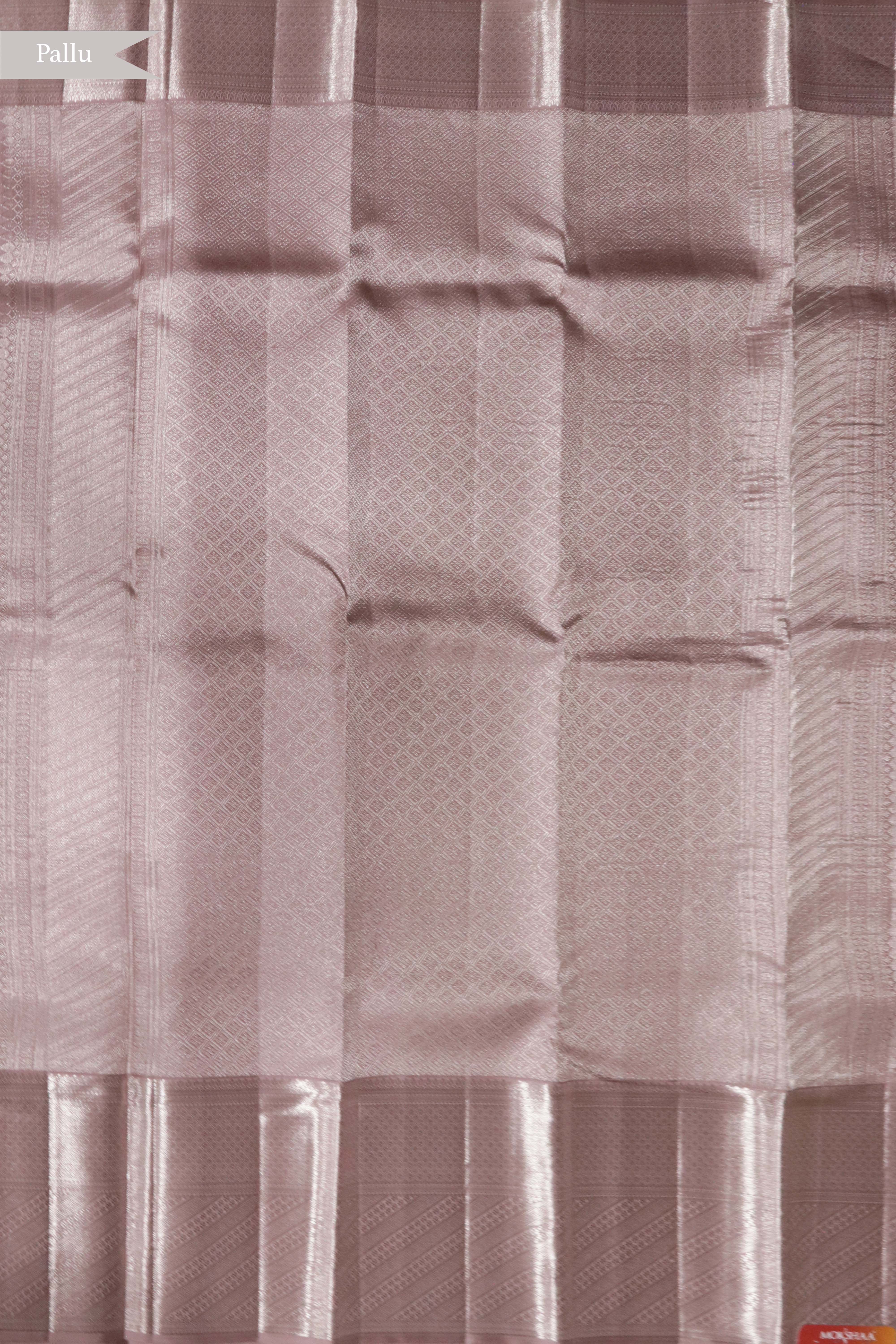 Blush Pink Kanchivaram Silk Saree