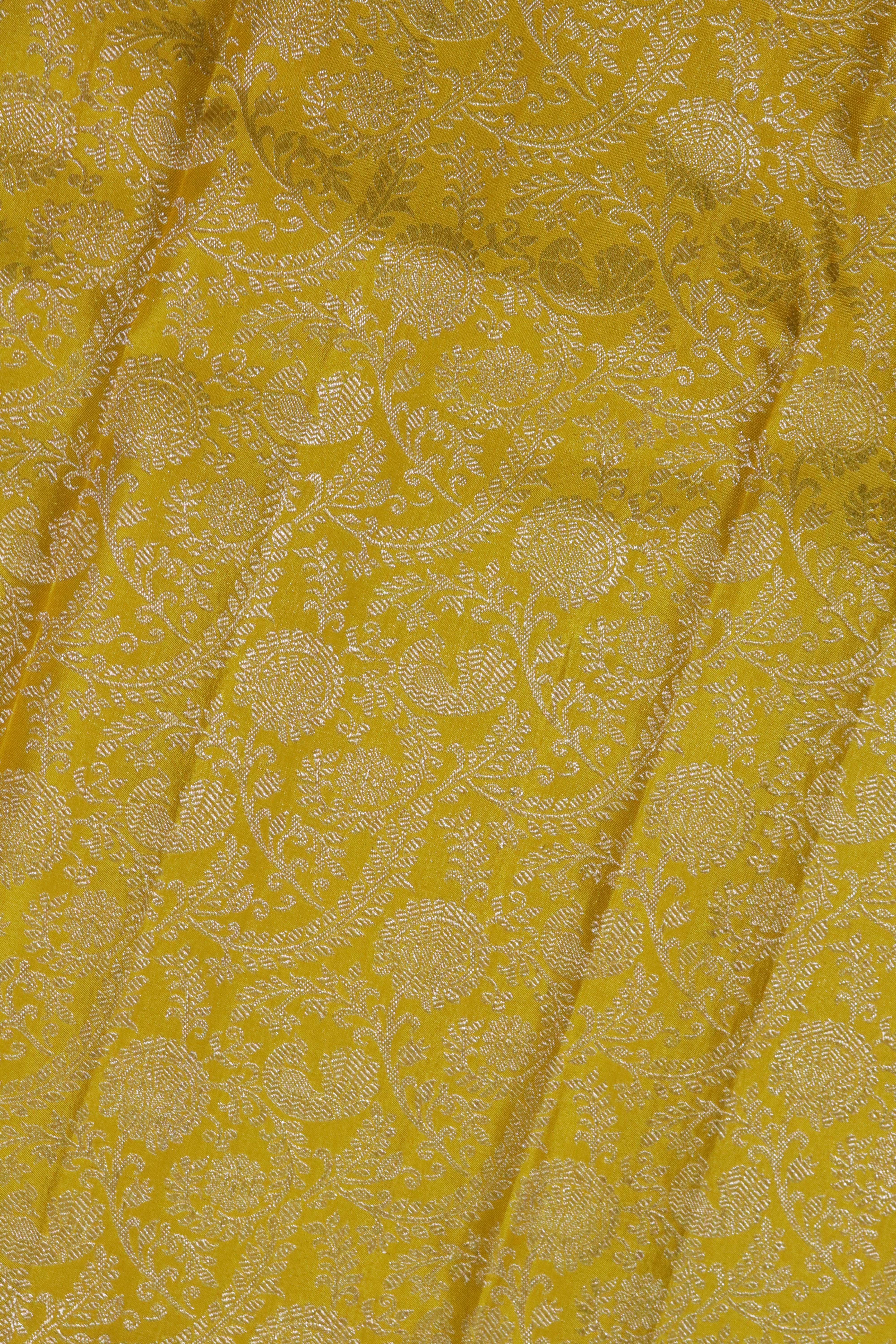 Yellow Kanchivaram Silk Saree