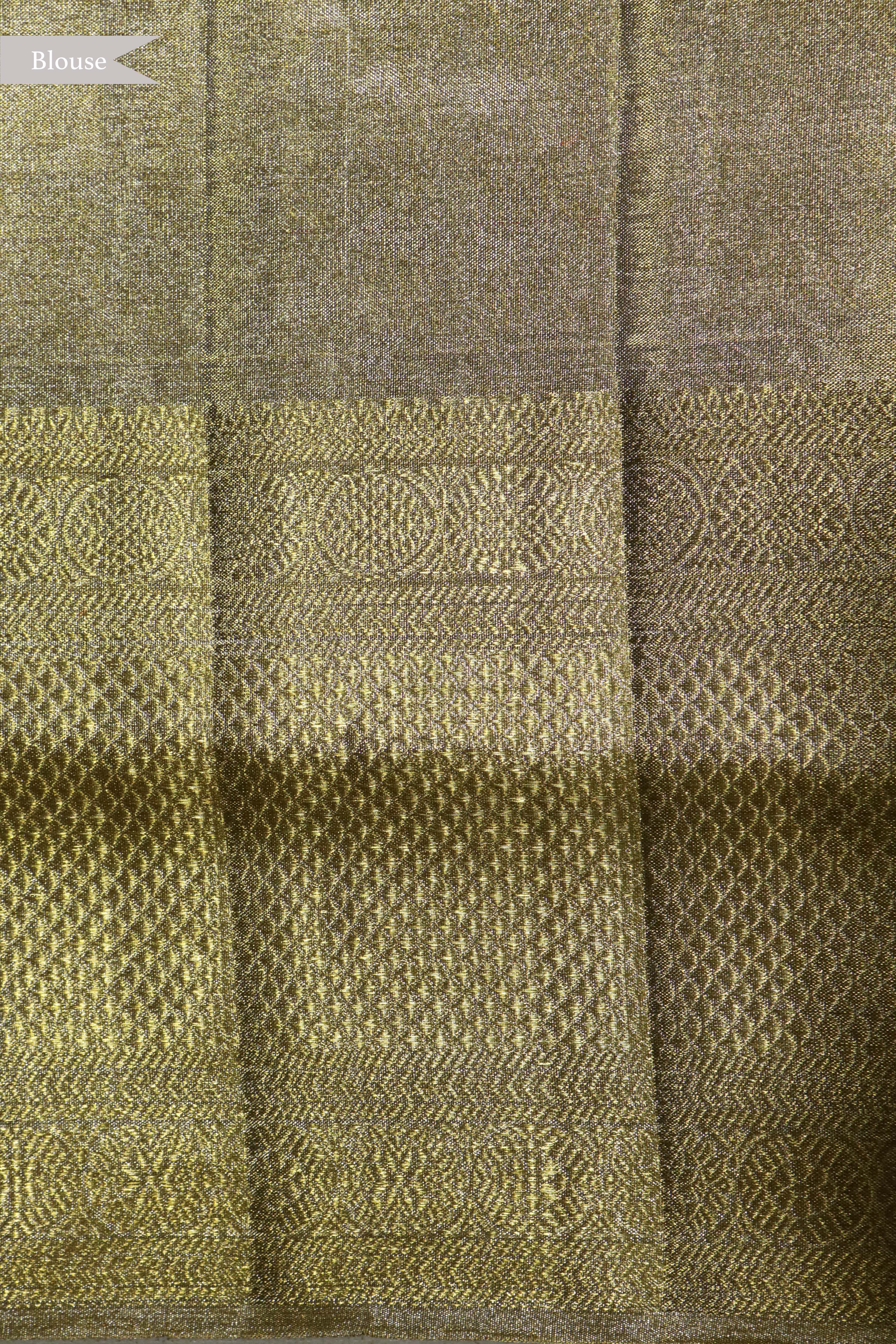 Gold Kanchivaram Tissue Silk Saree
