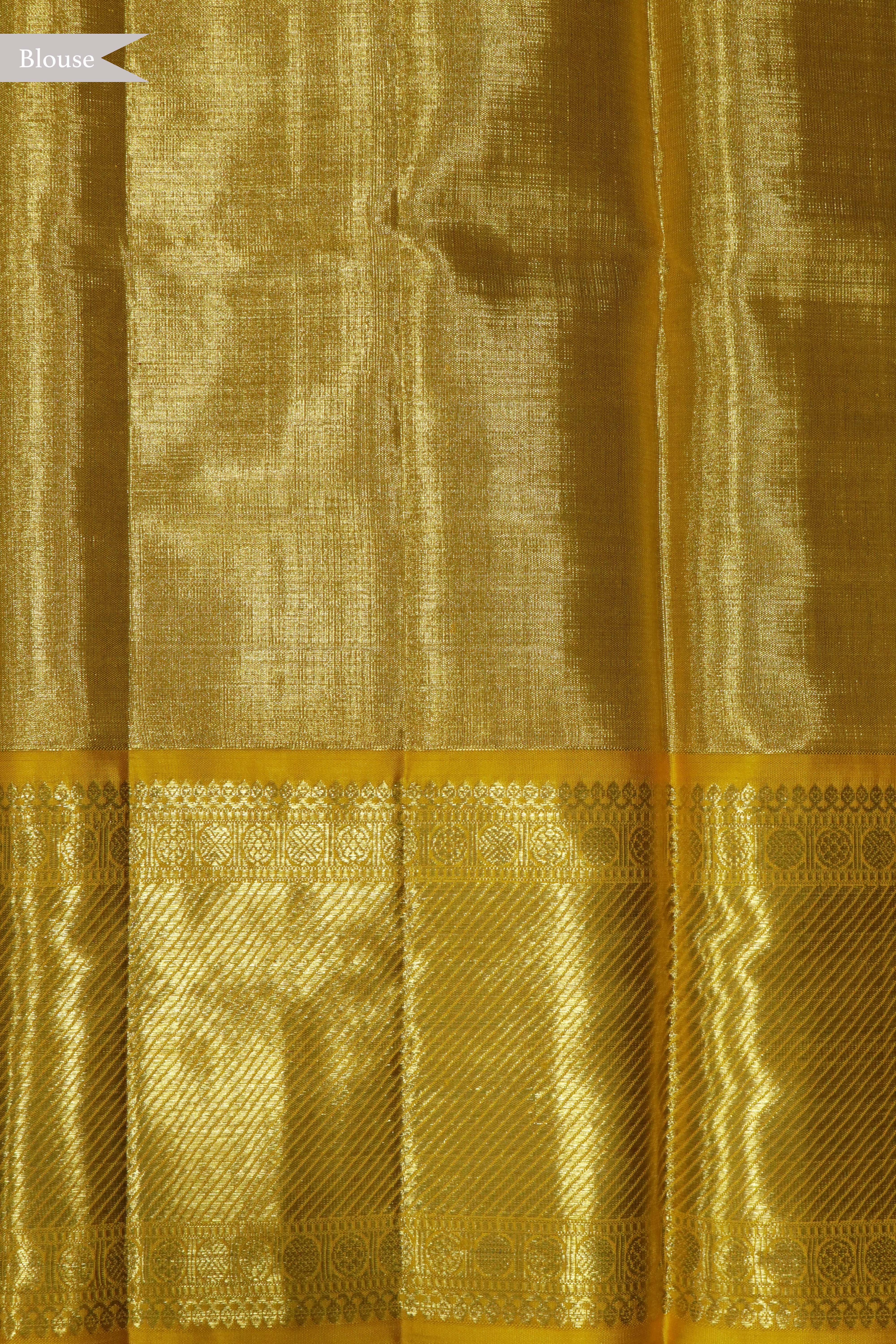 Gold Kanchivaram Tissue Silk Saree