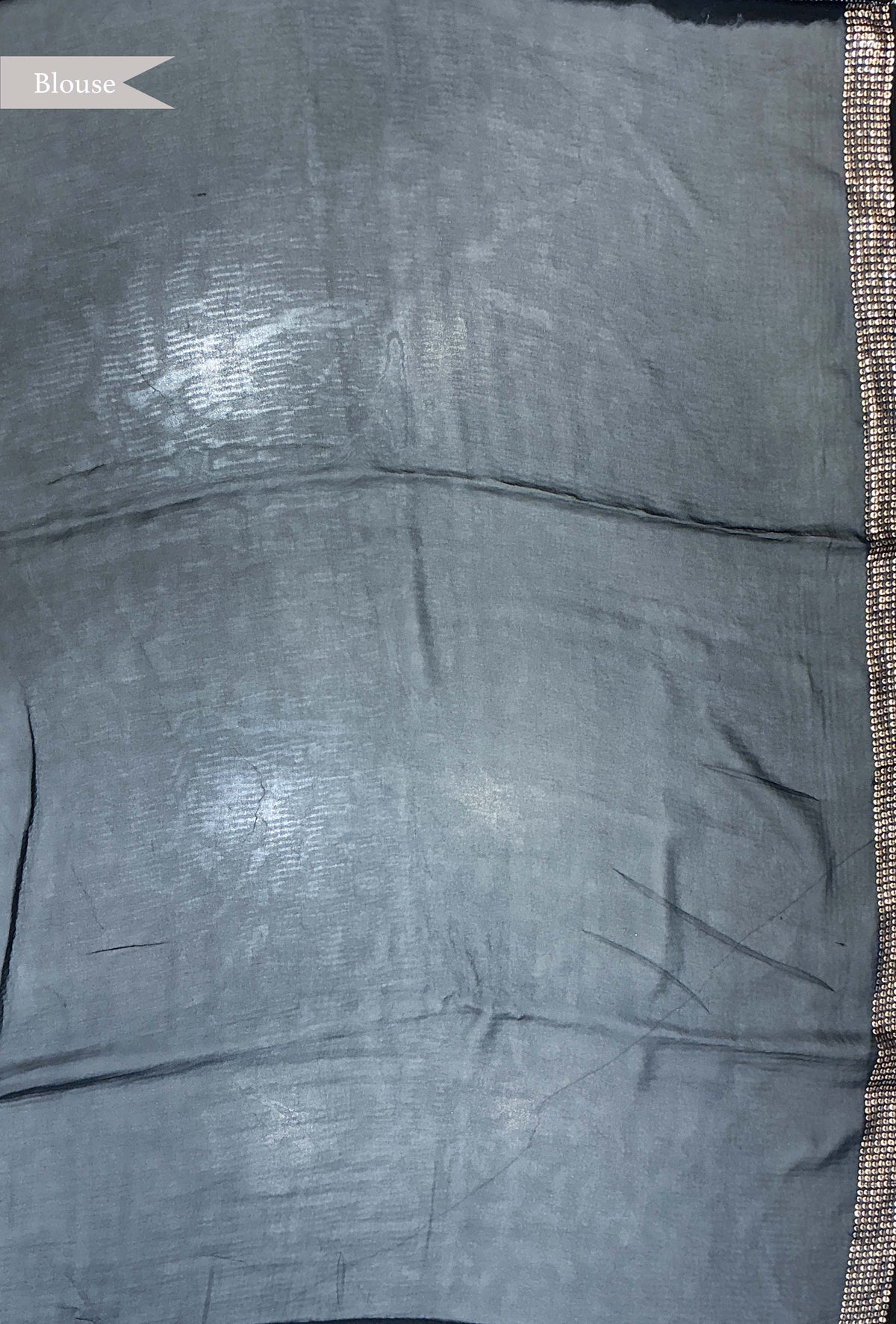 Black Georgette Antique Sequin Saree