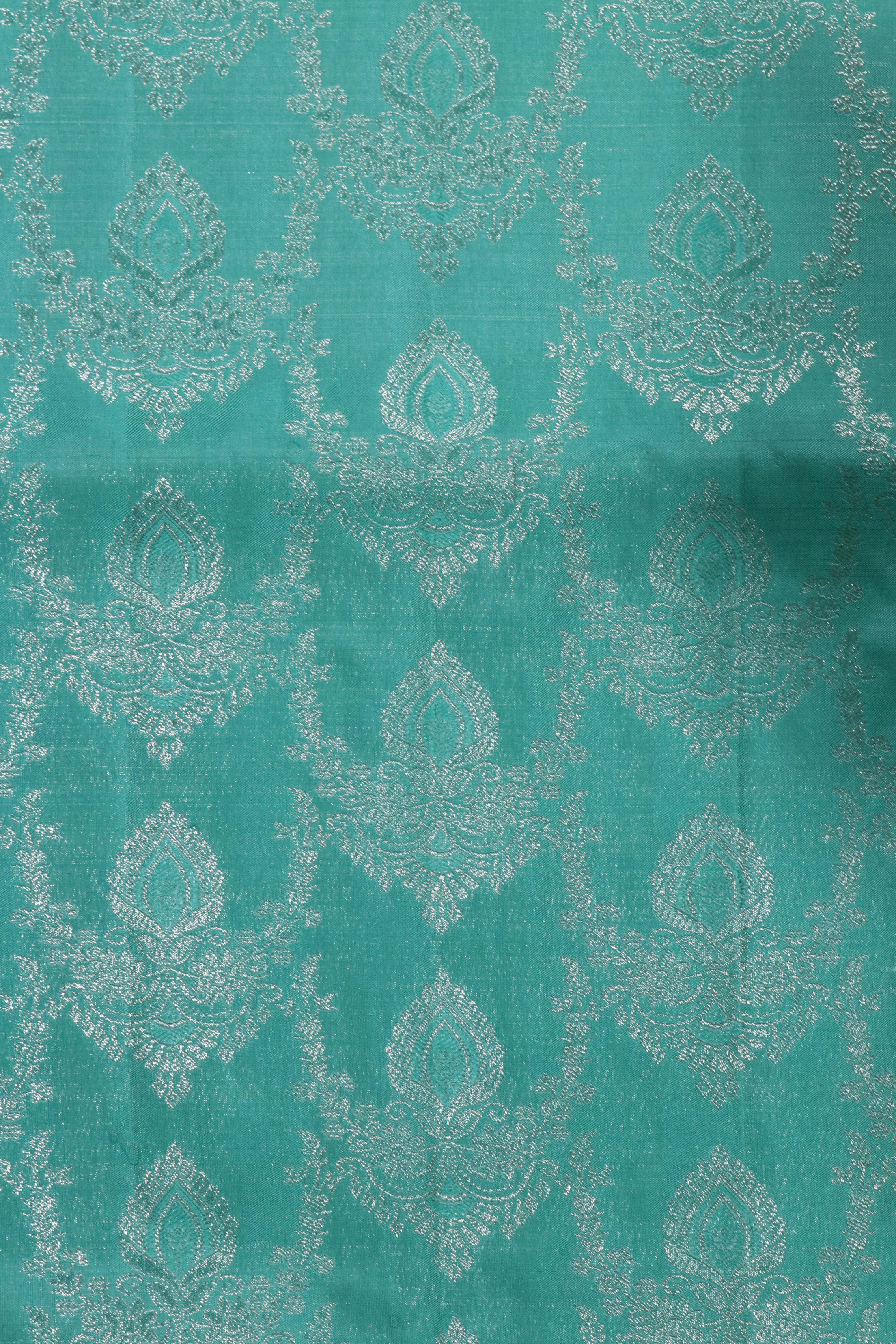 Light Blue Kanchivaram Tissue Silk Saree