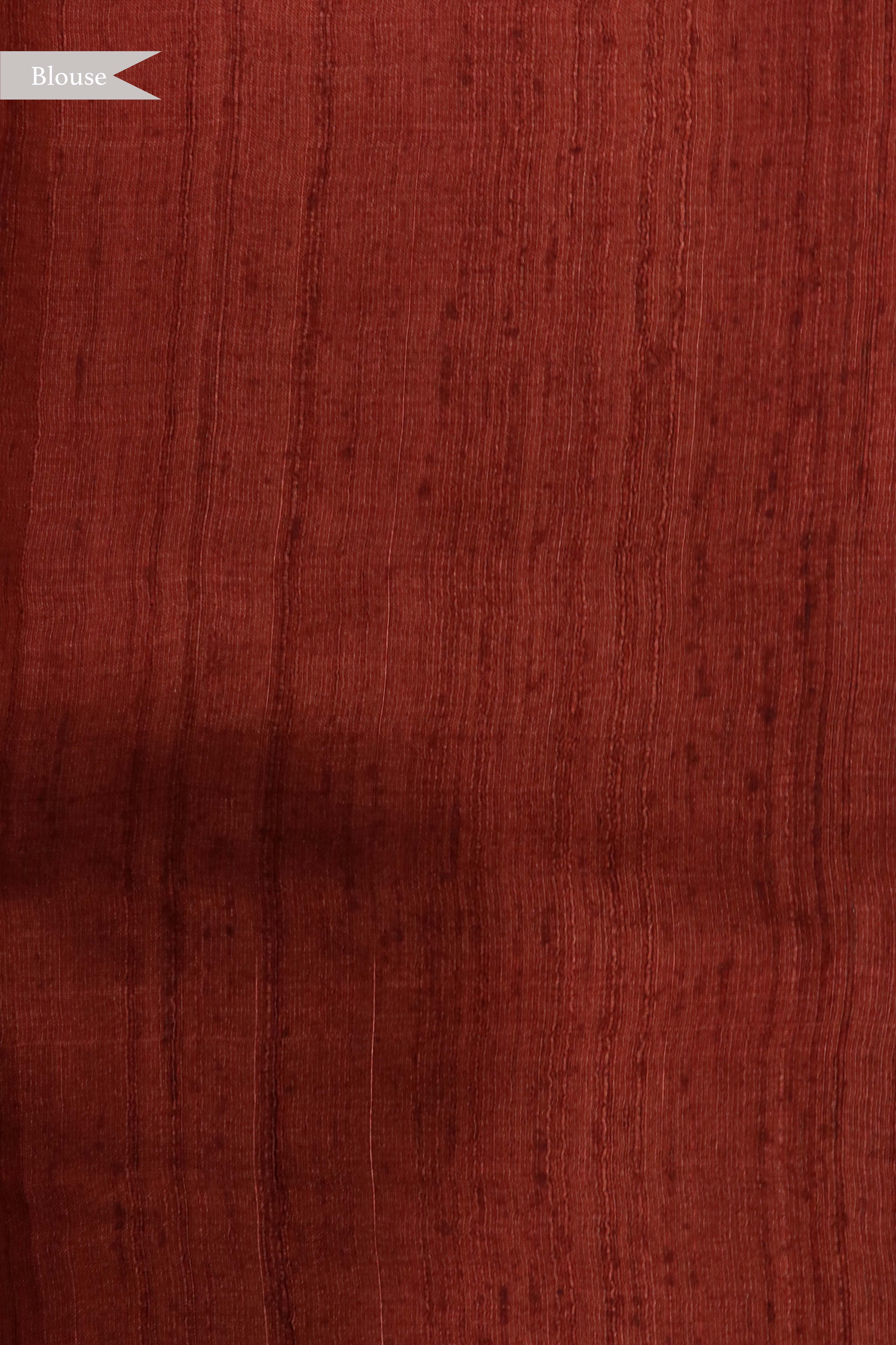 Mauve Tussar Silk Saree