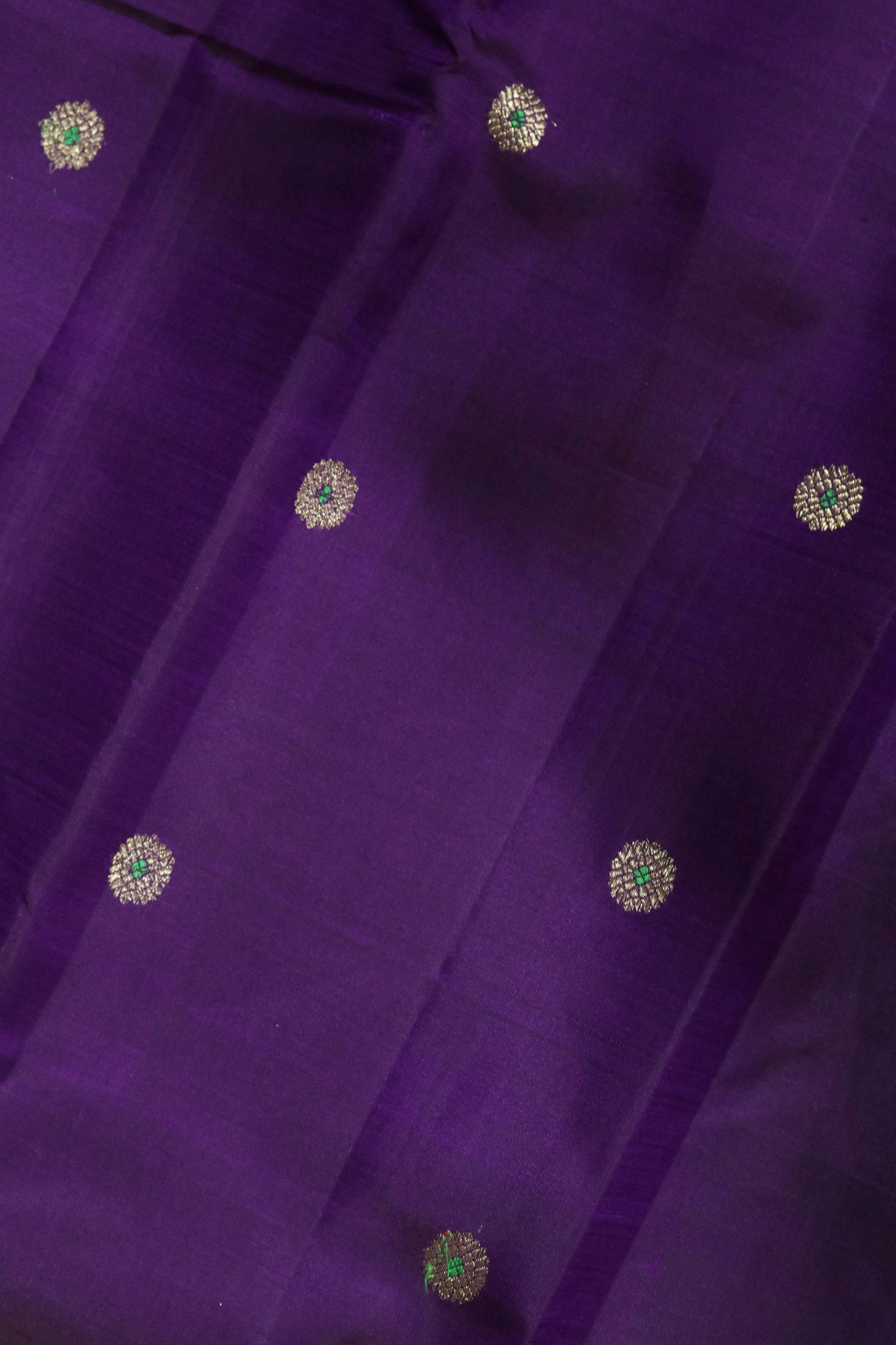 Purple Kanchivaram Silk Saree