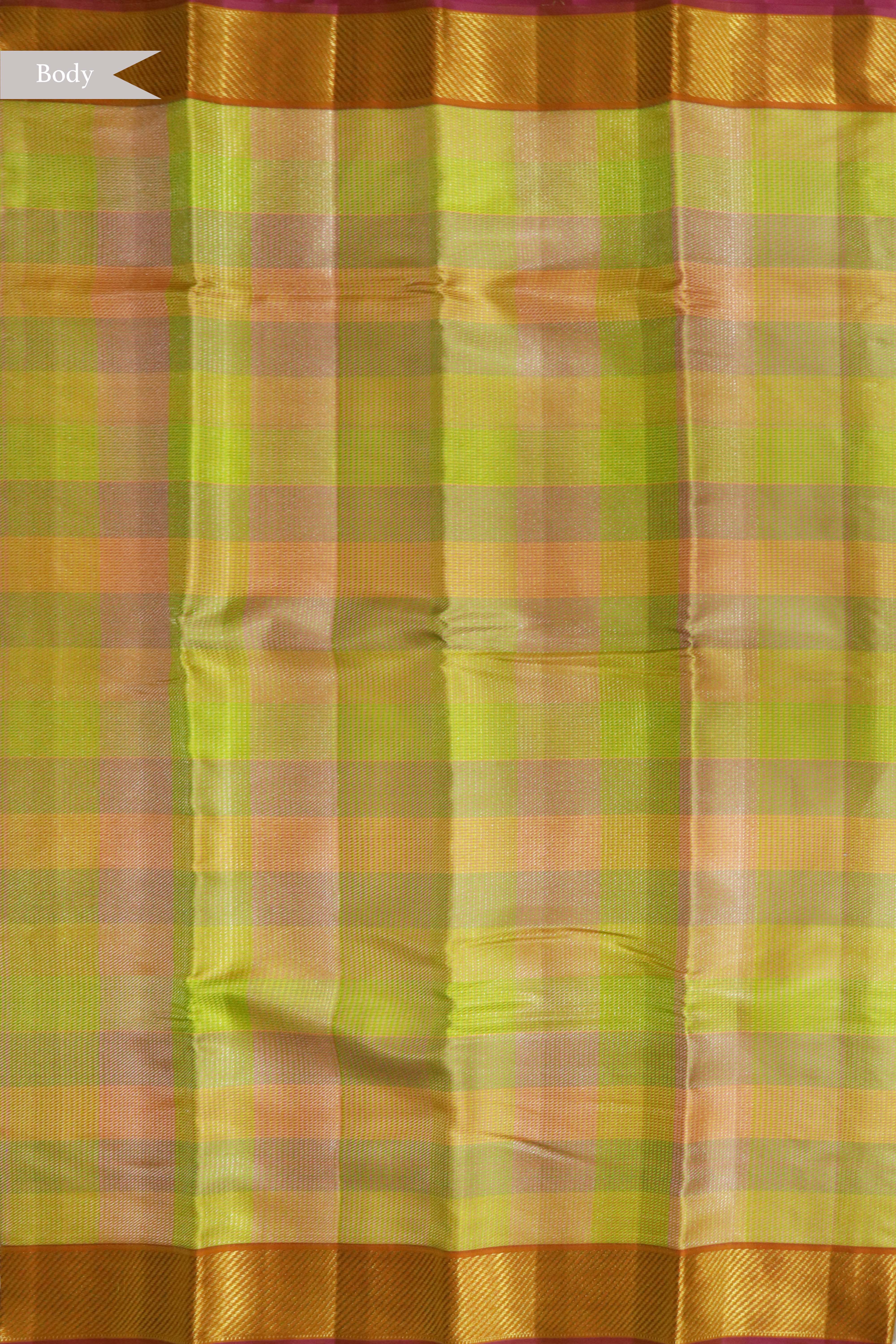 Pastel Lime Kanchivaram Silk Saree