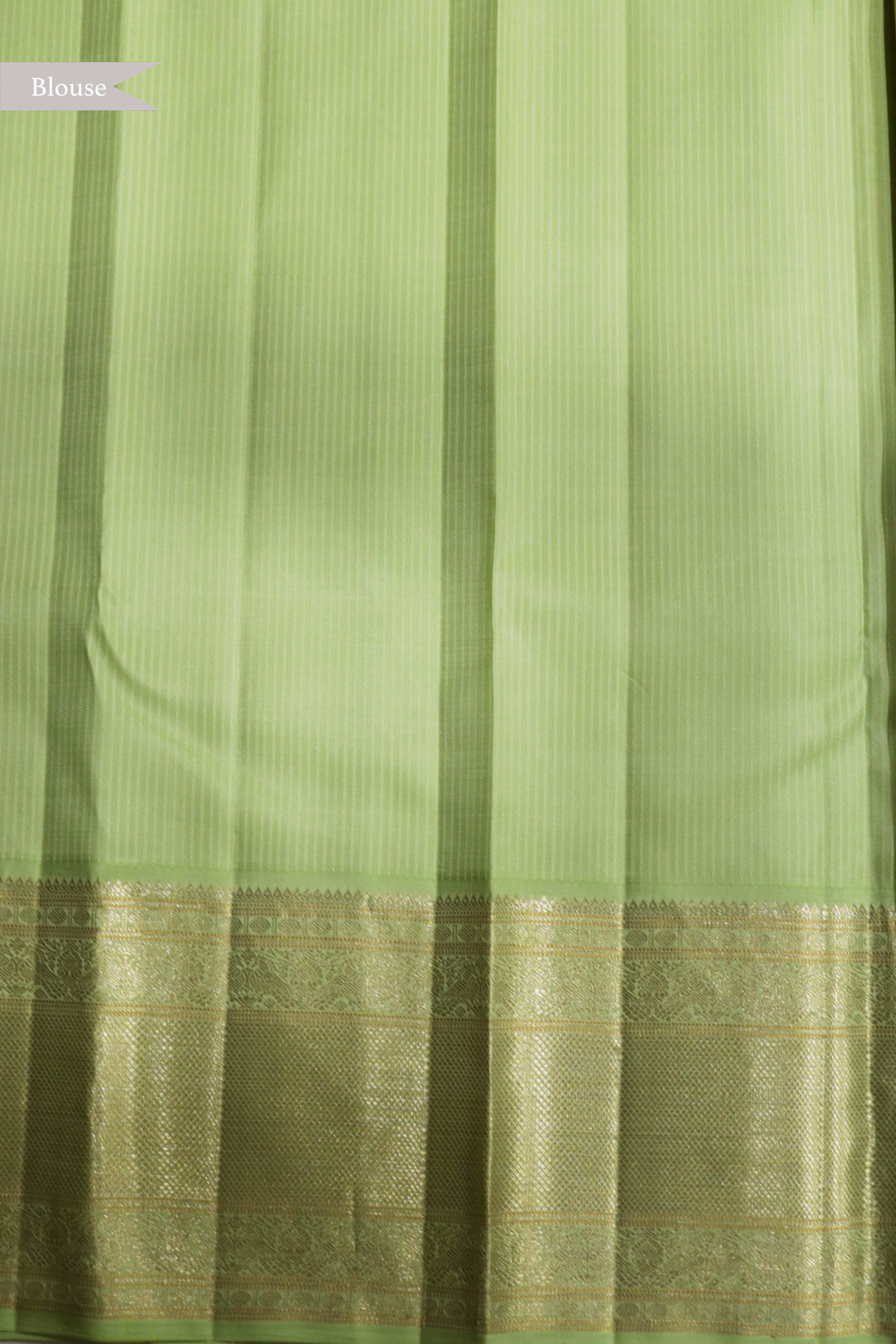 Pastel Green Kanchivaram Silk Saree