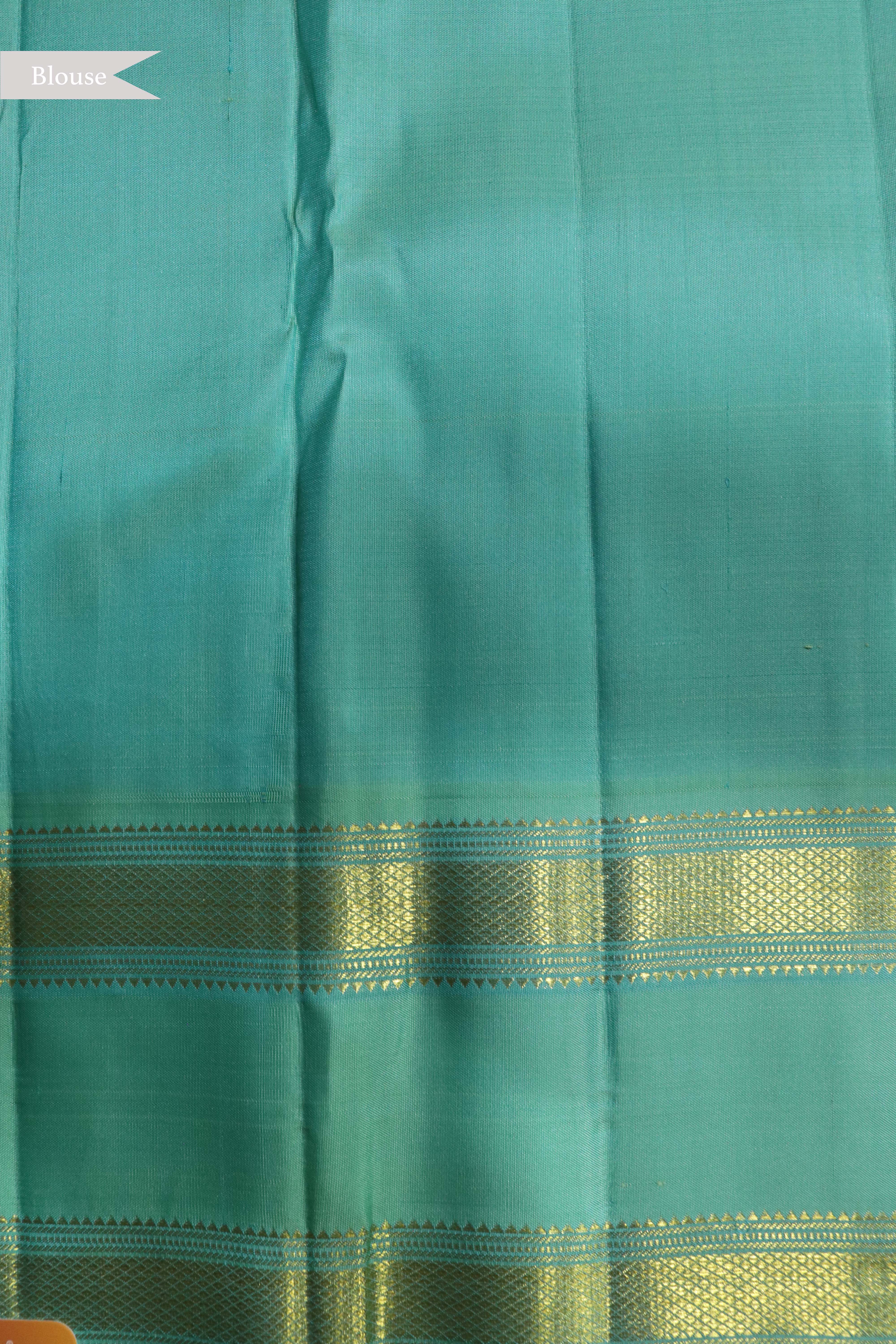 Golden Yellow Kanchivaram Silk Saree