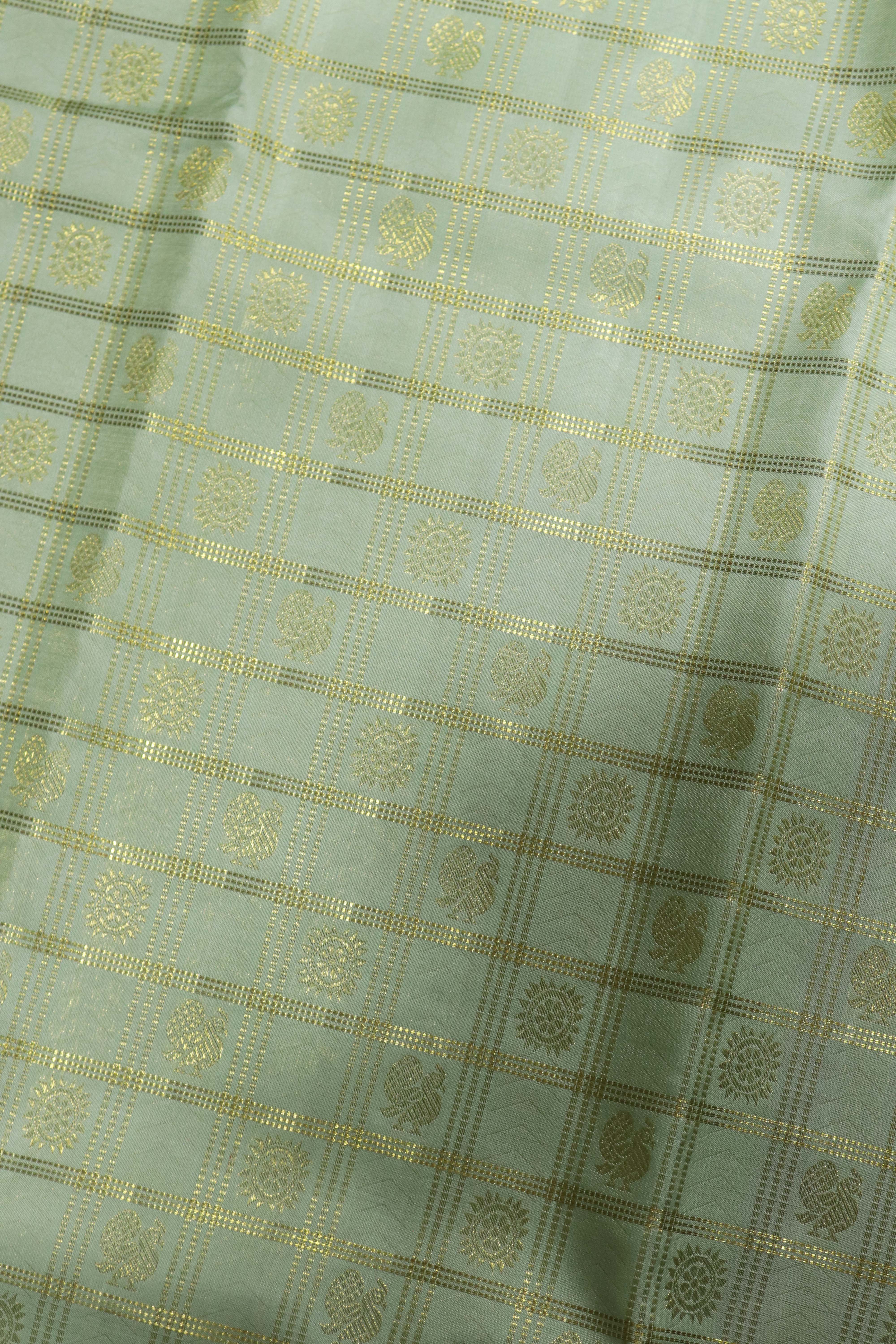 Pastel Green Kanchivaram Silk Saree