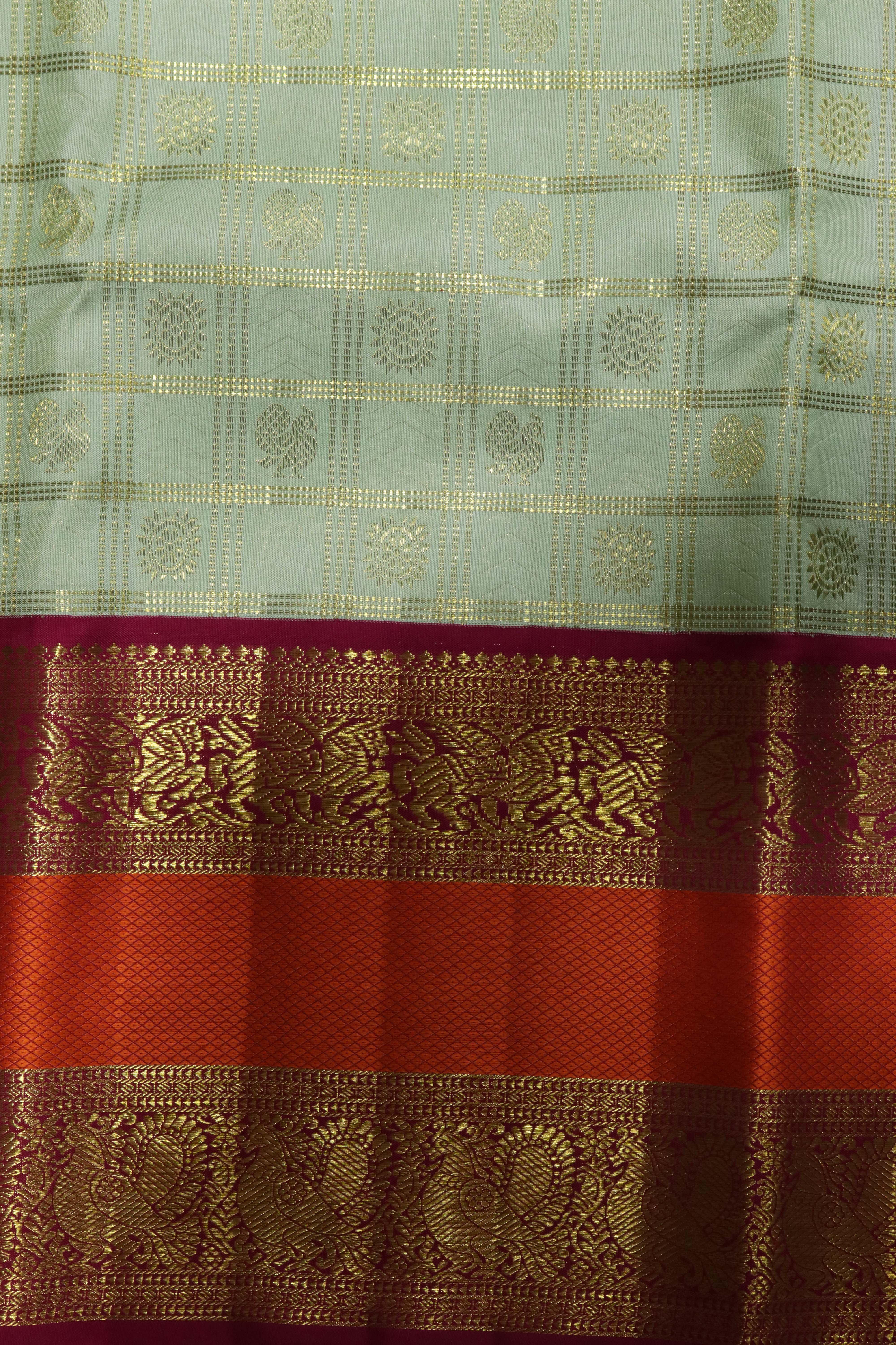 Pastel Green Kanchivaram Silk Saree