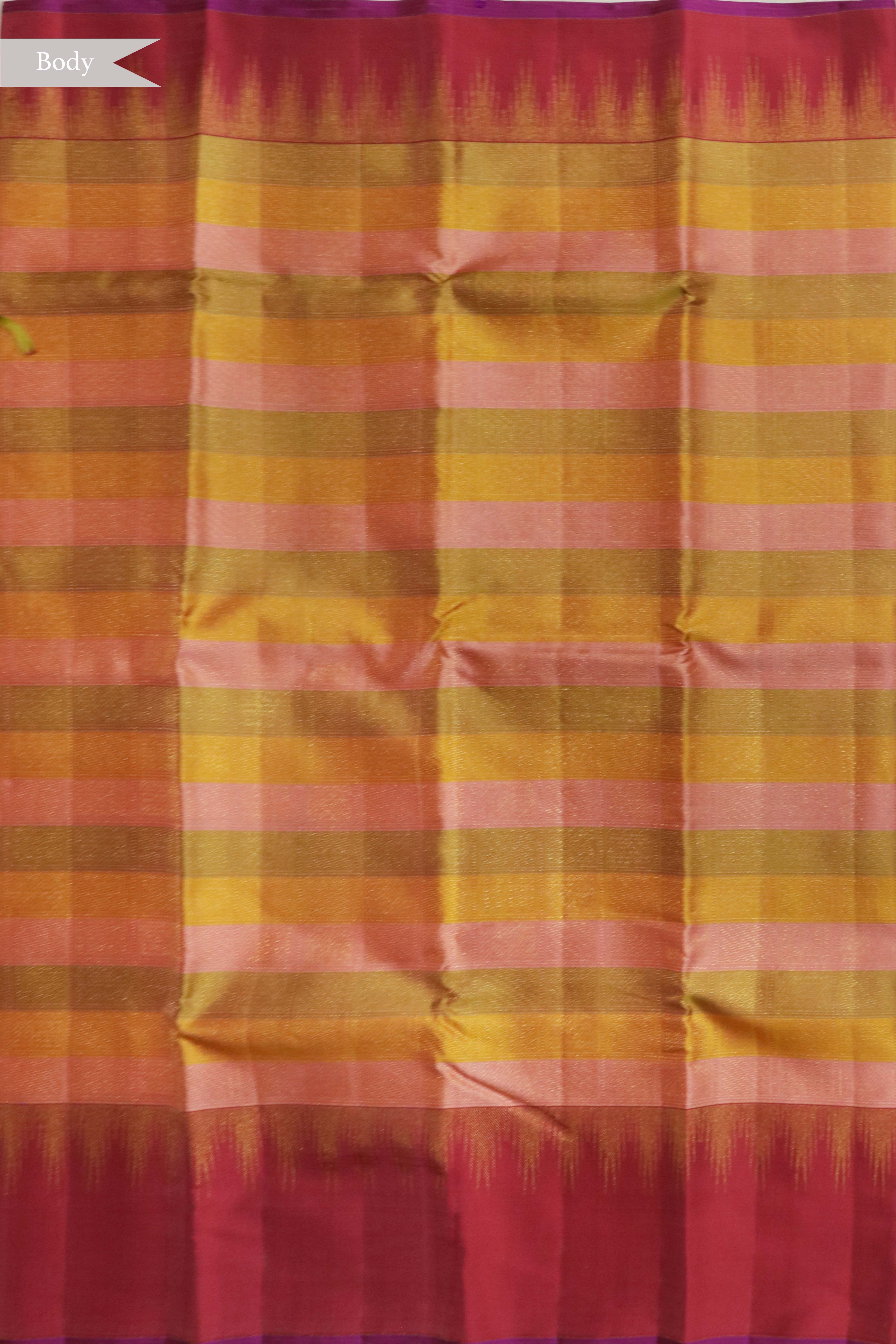 Multicolour Kanchivaram Silk Saree