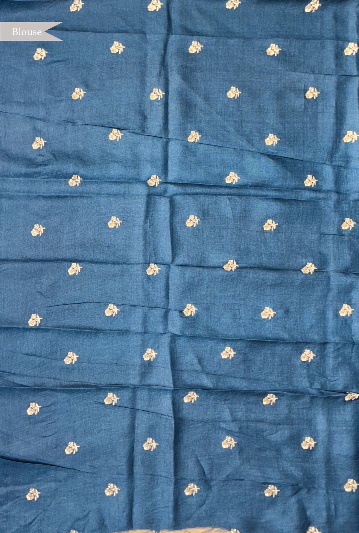 Off-White Tussar Silk Kalamkari Saree