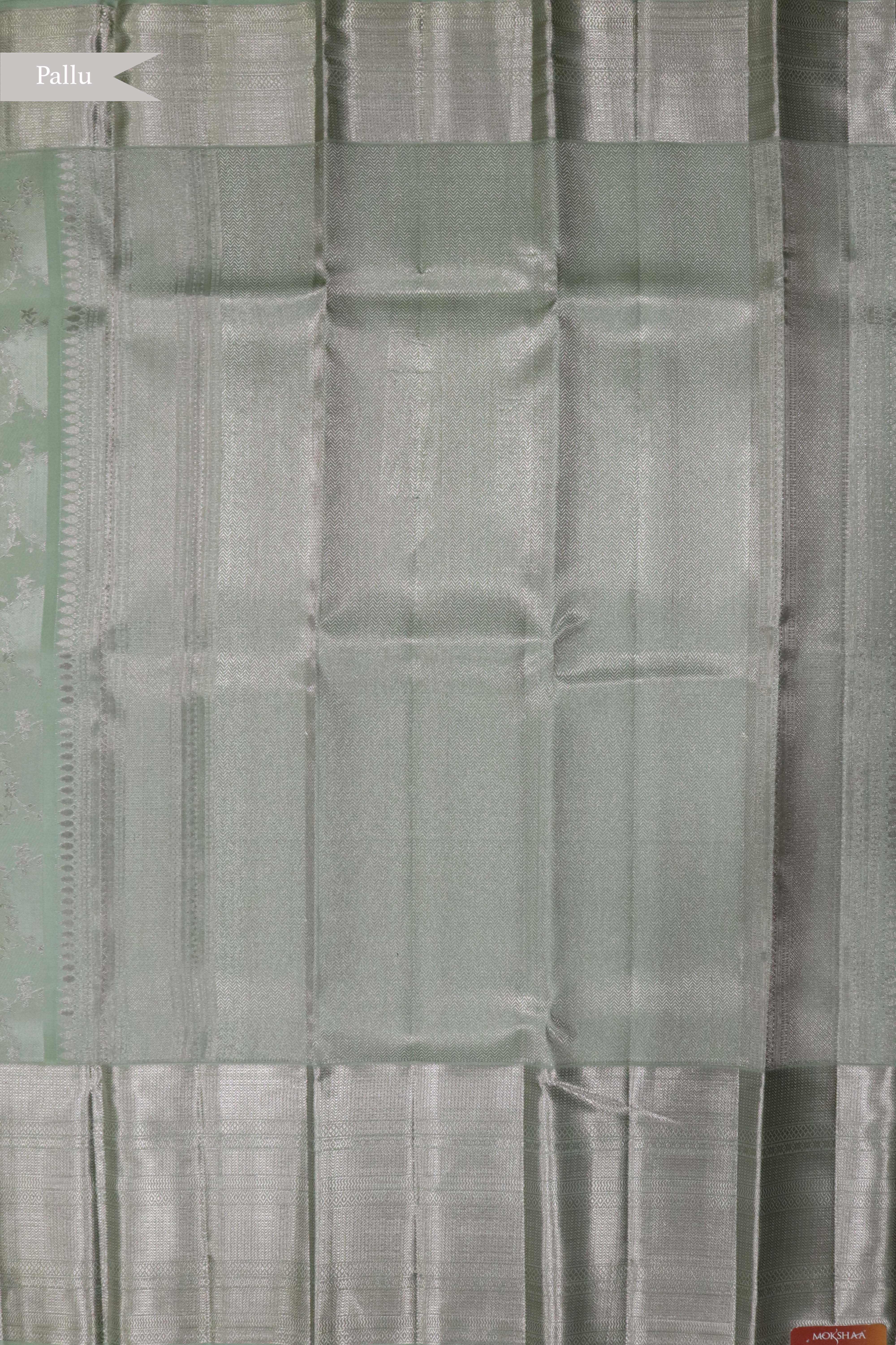 Sage Green Kanchivaram Silk Saree