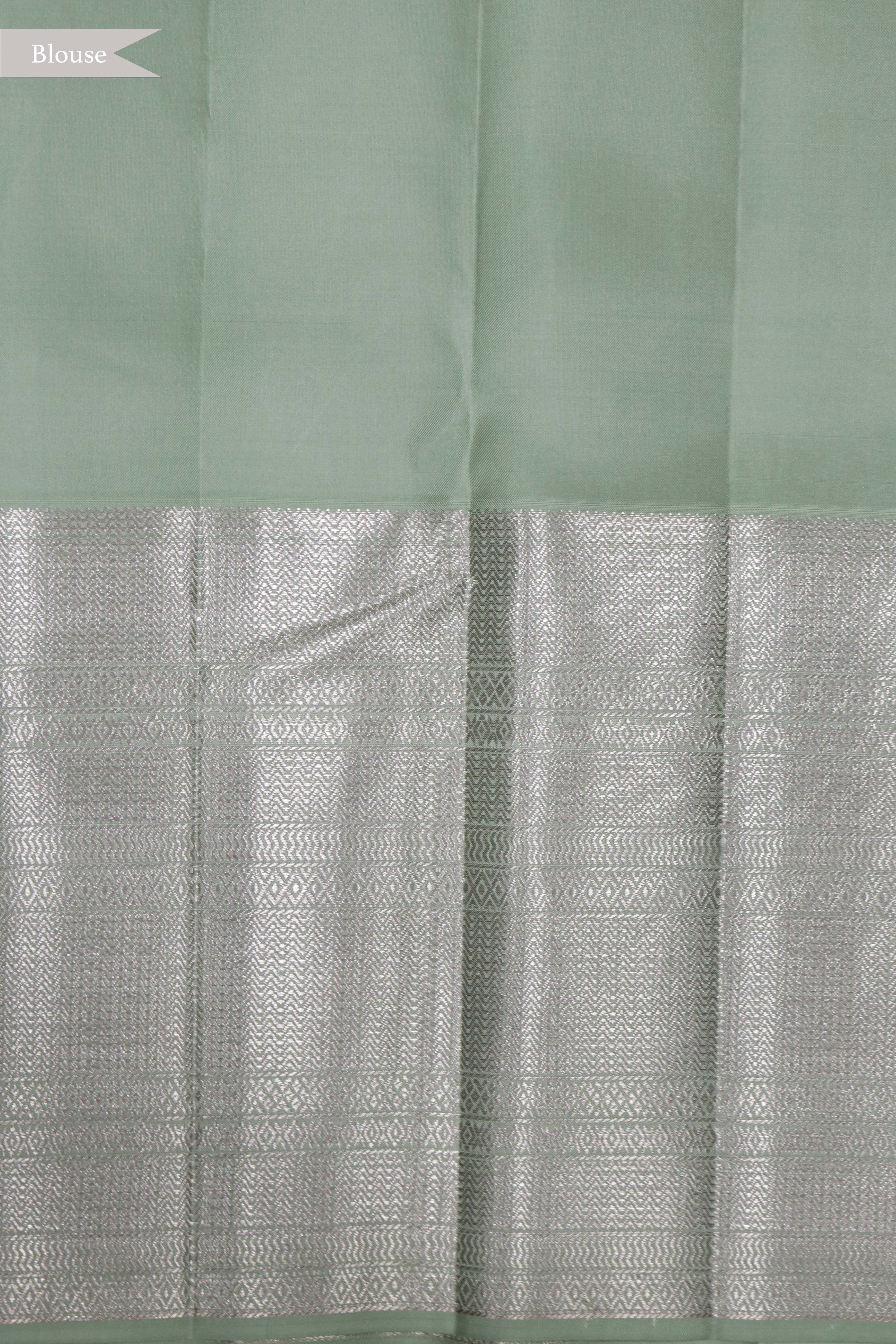 Sage Green Kanchivaram Silk Saree