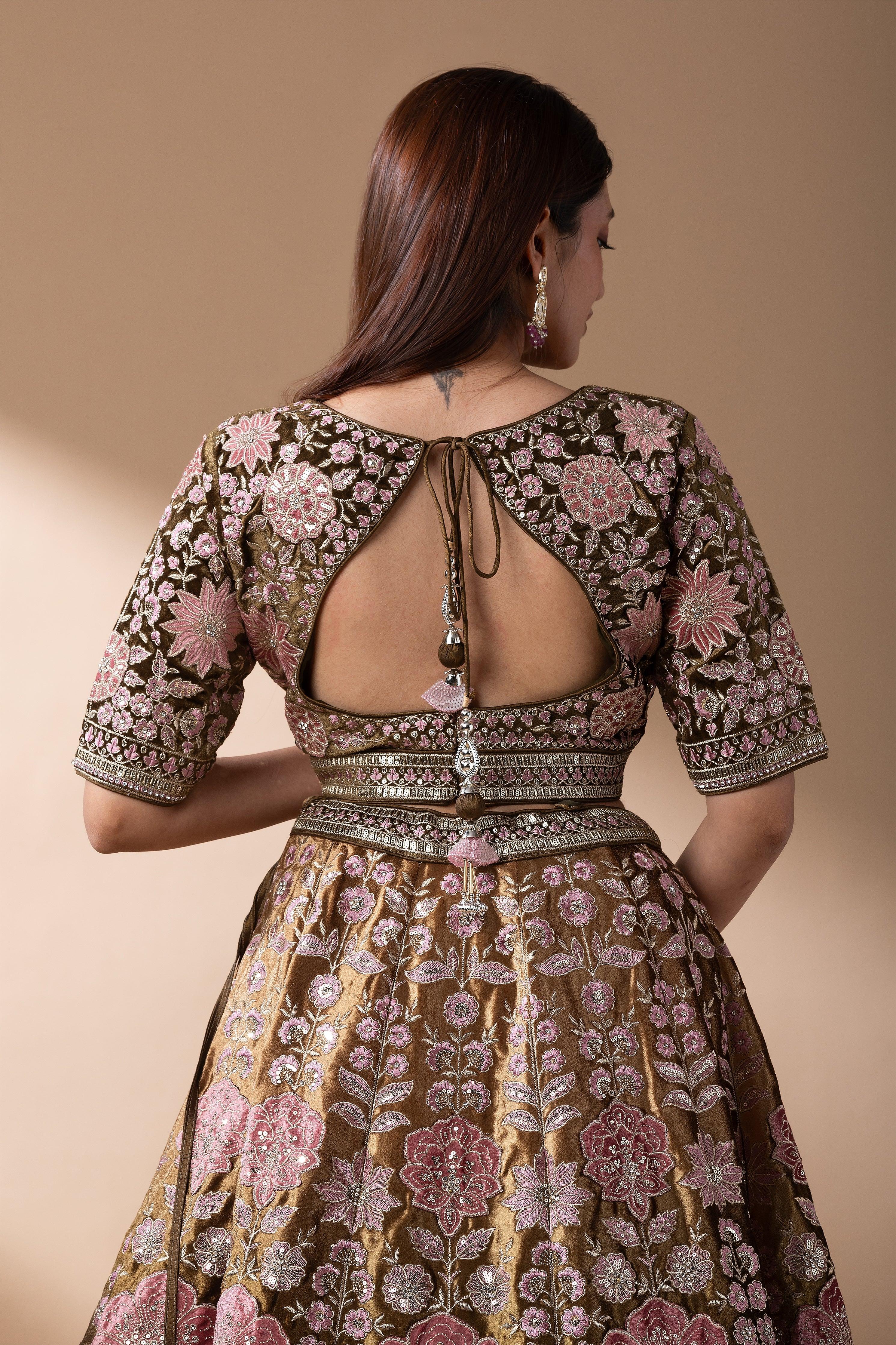 Regal Multicolor Paneled Bridal Lehenga (Copy) Mokshaa