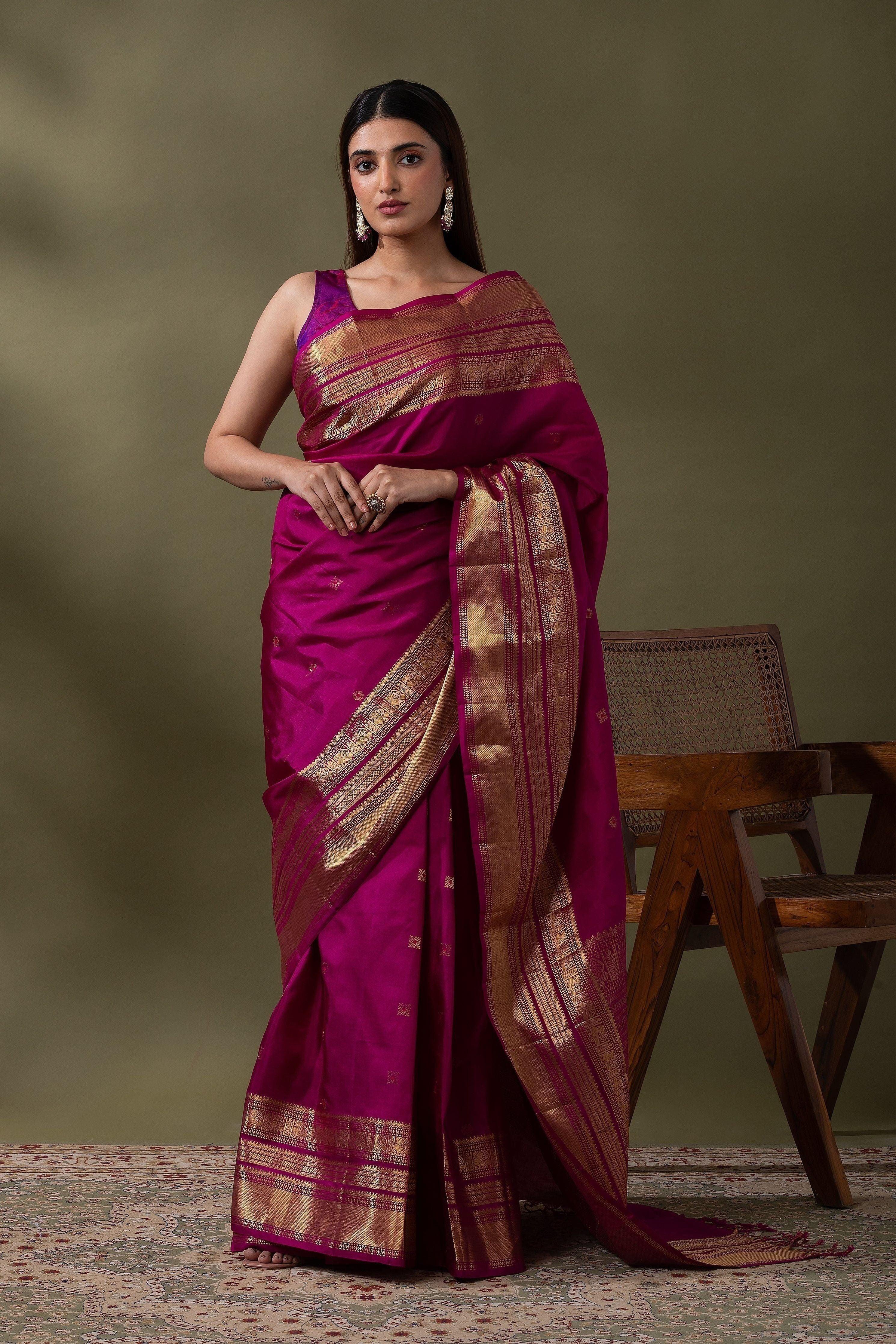 Lime Yellow Soft Silk Saree (Copy) Mokshaa