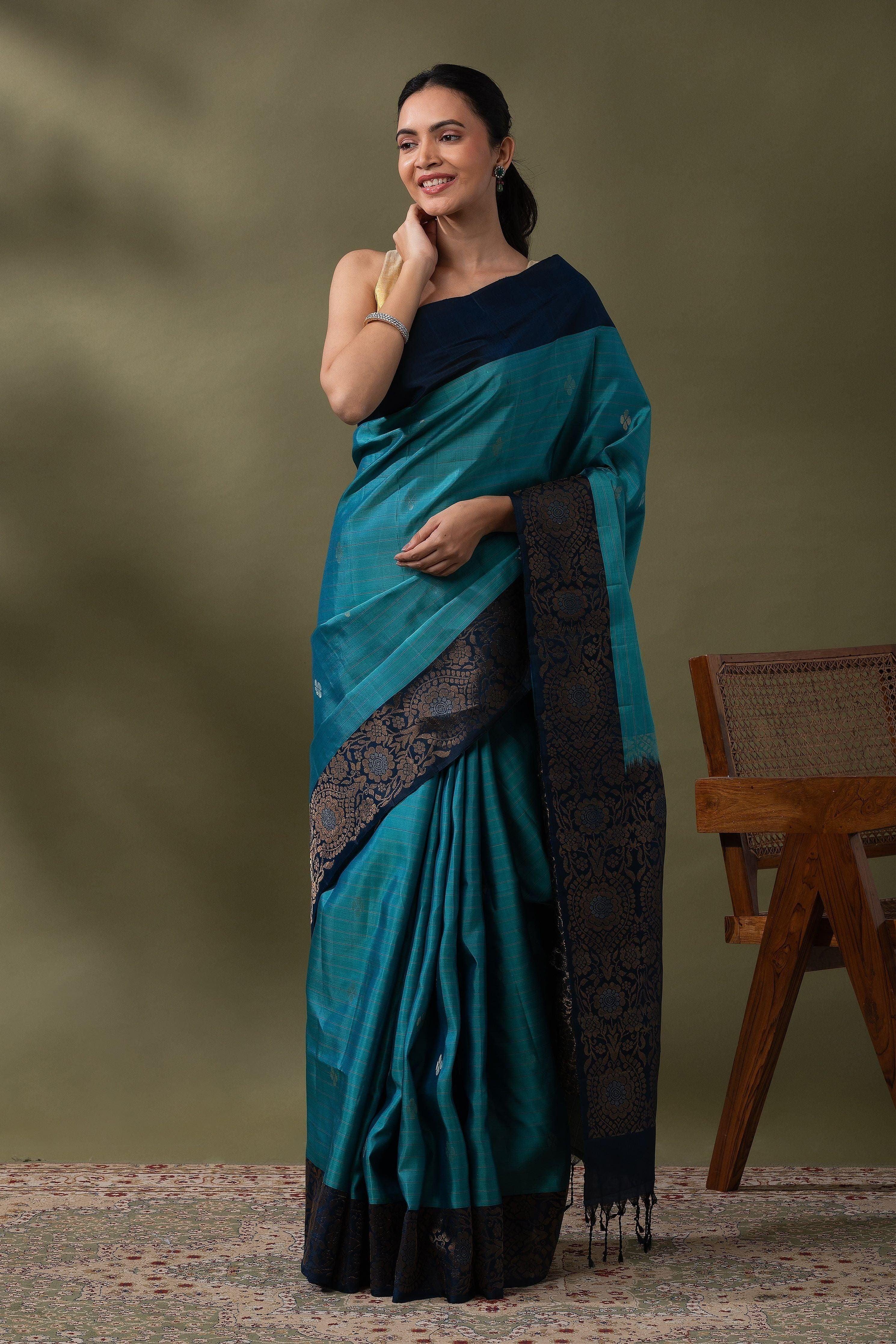 Black Soft Silk Saree (Copy) Mokshaa